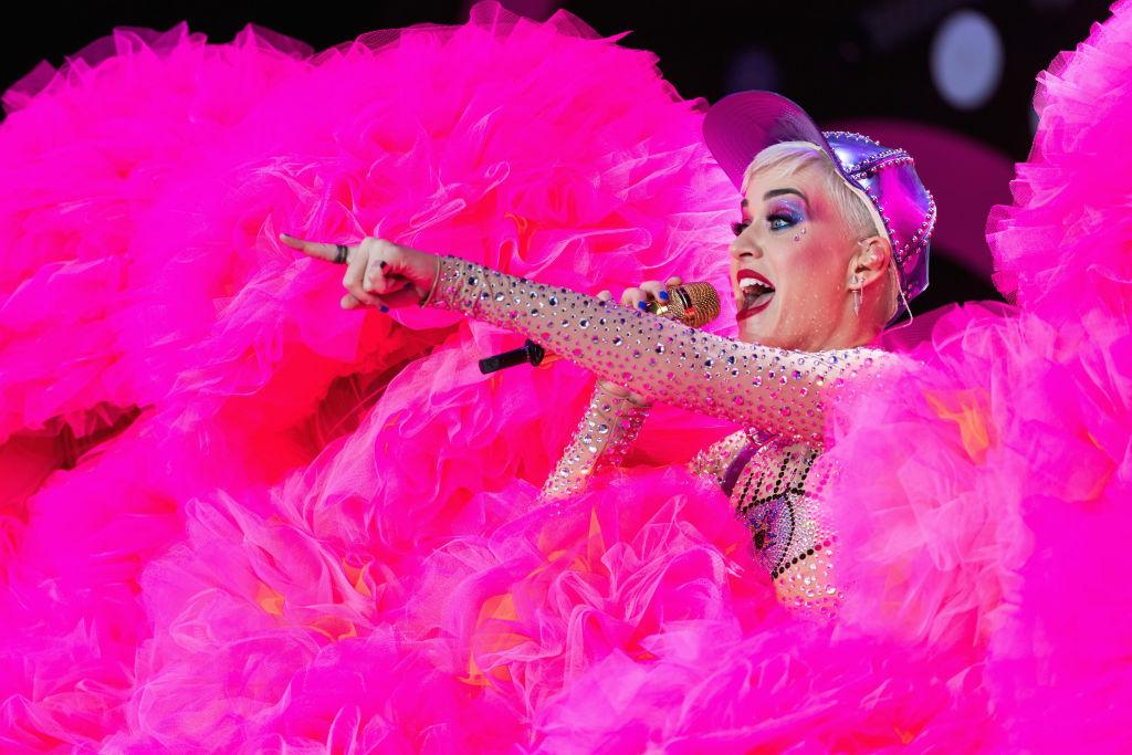 Katy Perry performs on day 3 of the Glastonbury Festival 2017