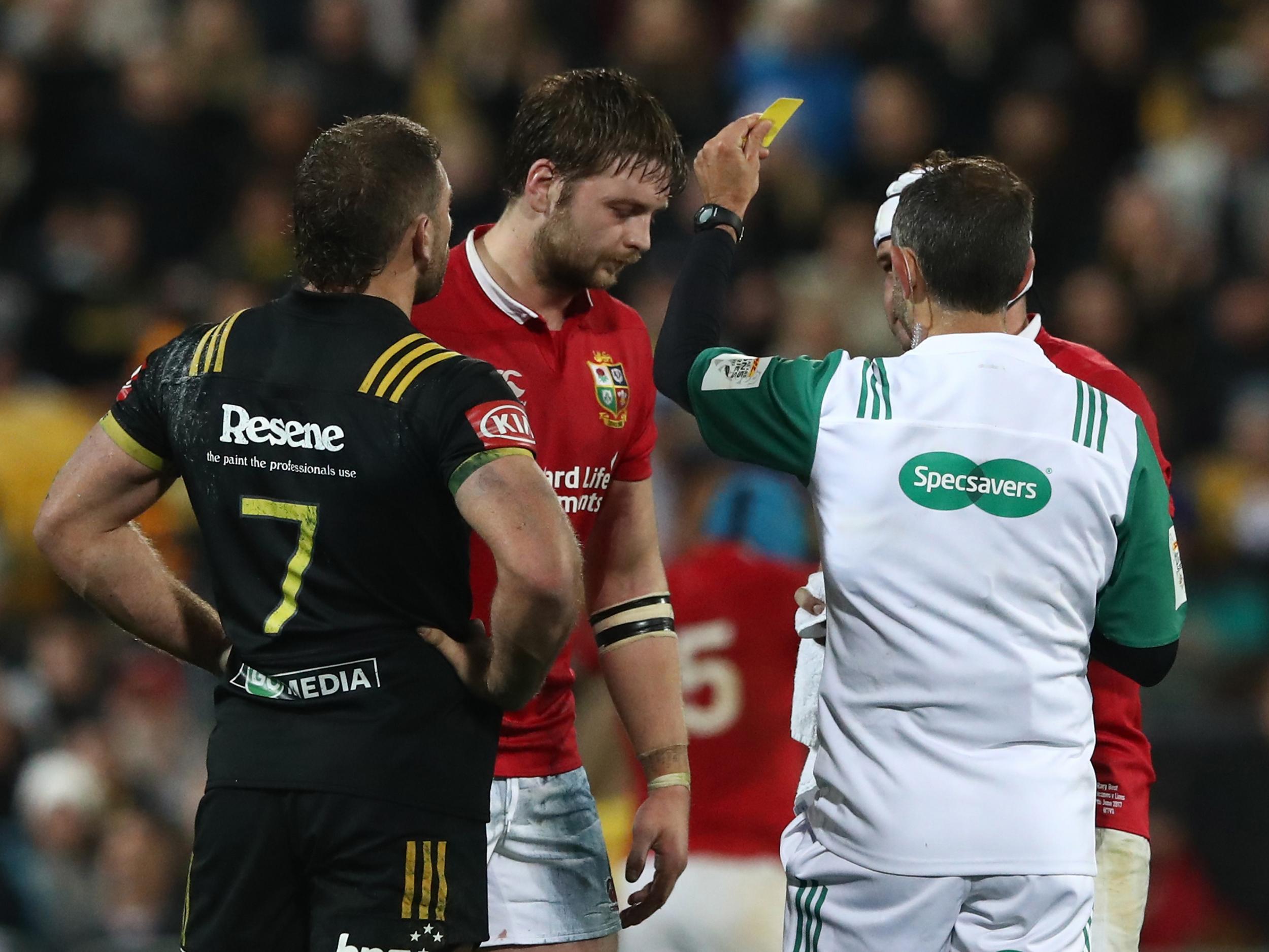Henderson boosted his Test chances with a fine performance but his late yellow card cost the Lions the win