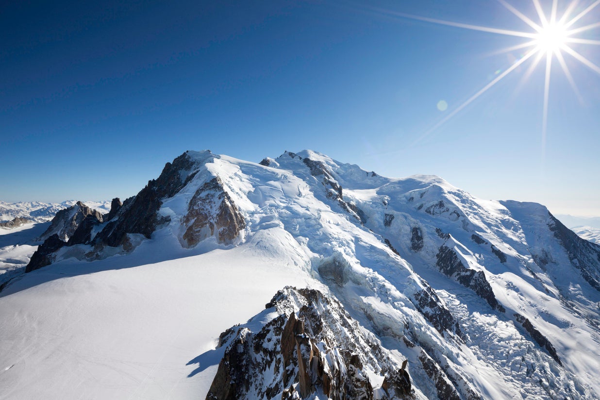 Mont Blanc's glaciers are being eroded by global warming (Getty Images)