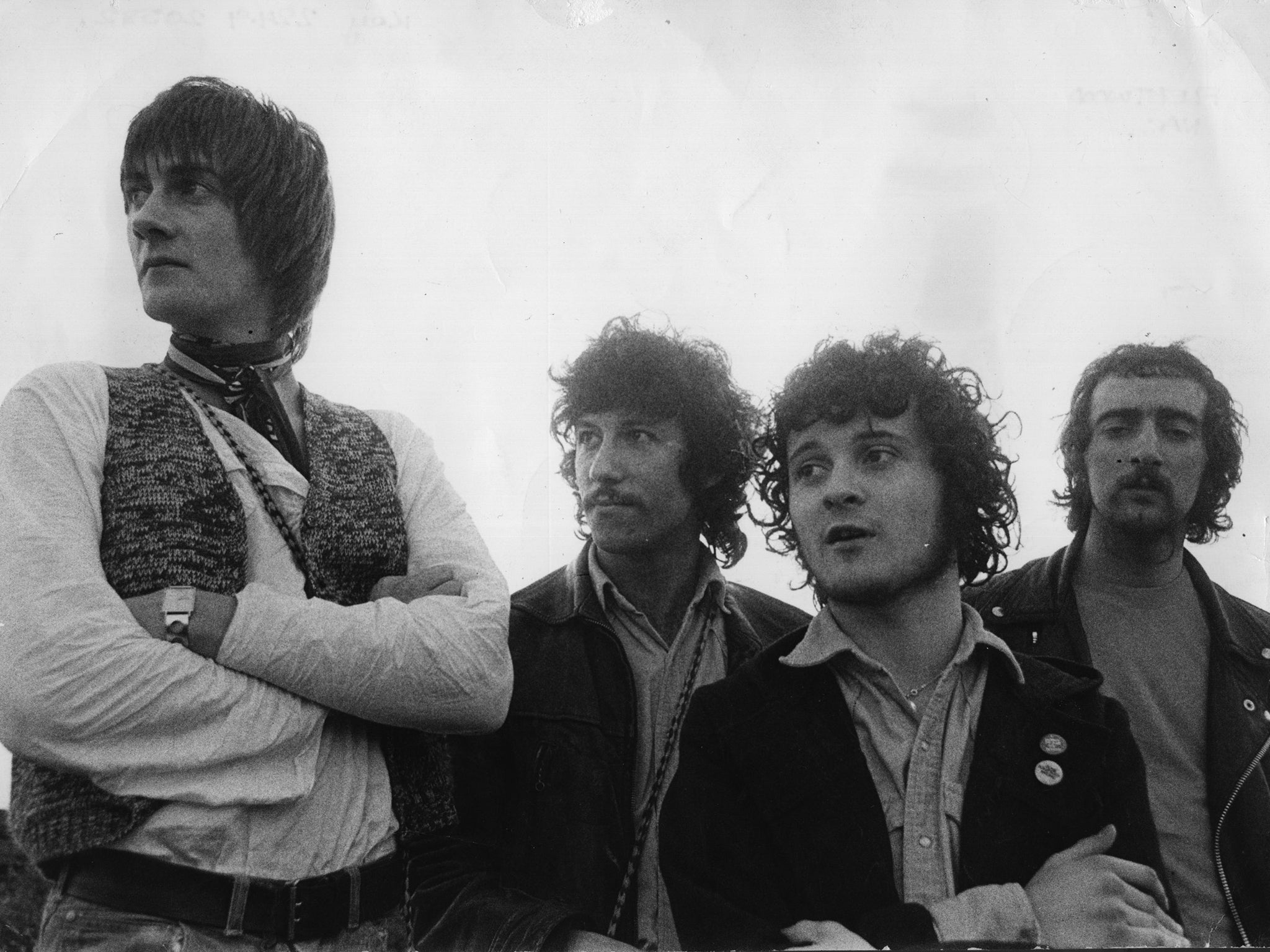 Left to right; Mick Fleetwood, Peter Green, Jeremy Spencer and John McVie, the original Fleetwood Mac lineup (Getty)