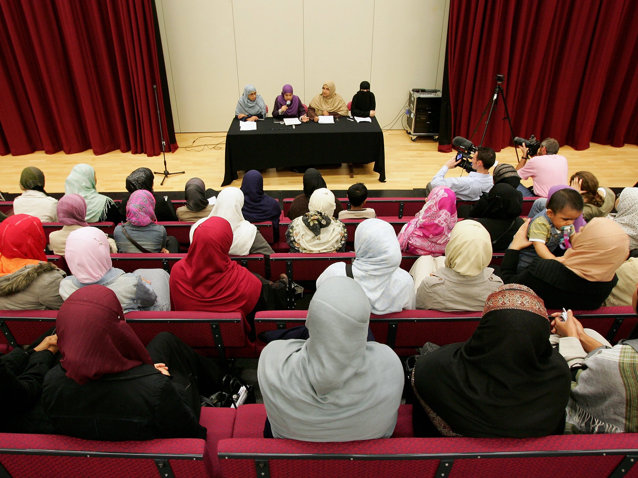 The school previously allowed students to choose any style or length of headscarf (file image)