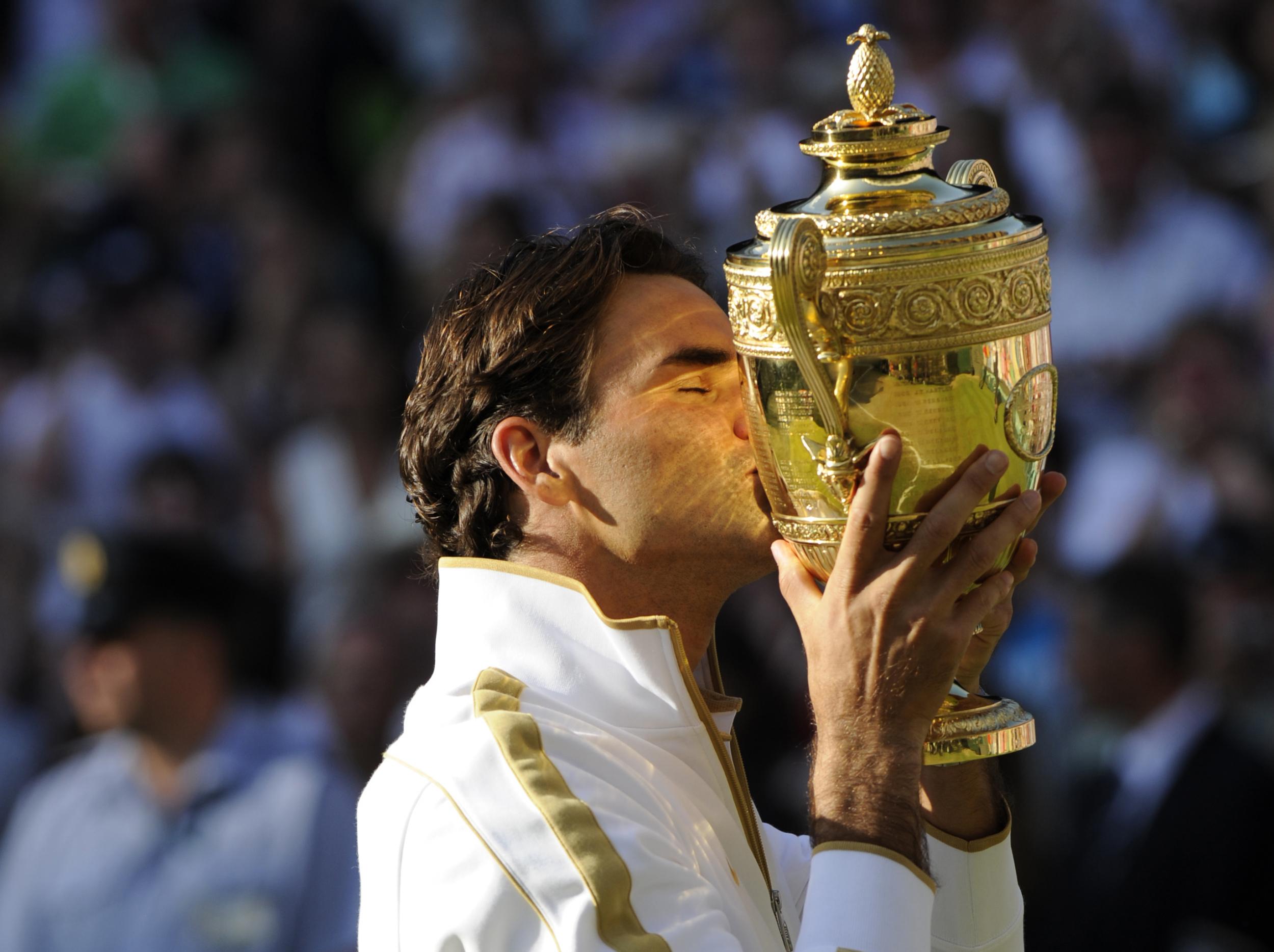 Federer is aiming to win a record eighth title at Wimbledon