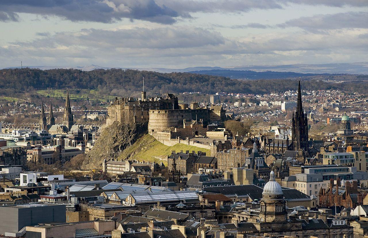 Brooding Edinburgh Castle lies at one end of the Royal Mile