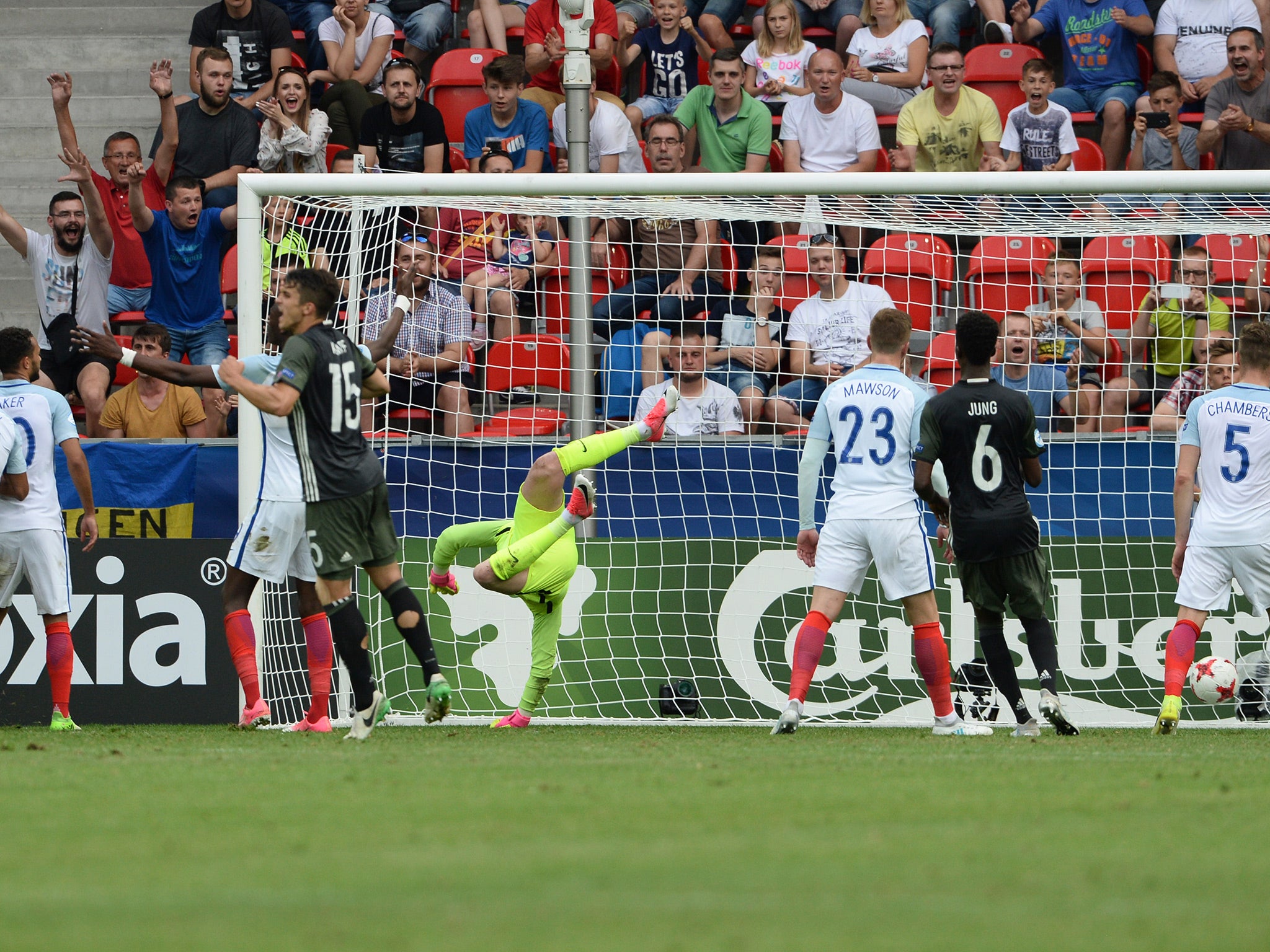 Pickford could not keep out Platte's leveller