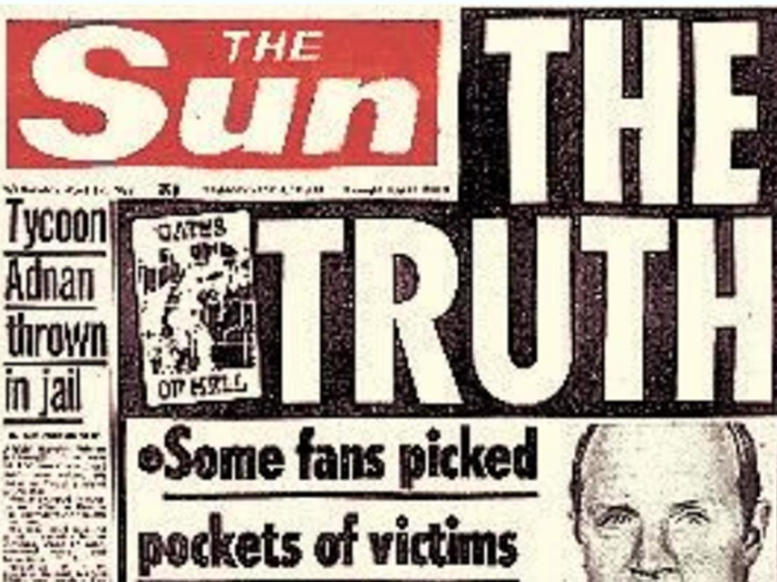 The 19 April 1989 edition of The Sun proved a catalyst for letting the powerful off the hook