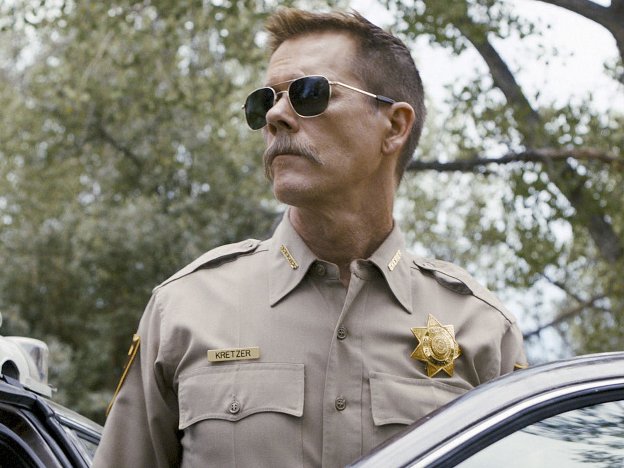 Watts has only made two films before 'Spider-Man: Homecoming' including 'Cop Car' (2015) with Kevin Bacon (above) (Rex)