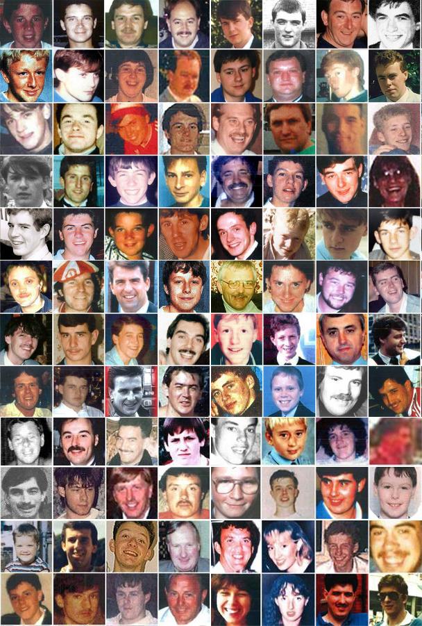 The 96 victims of the Hillsborough disaster