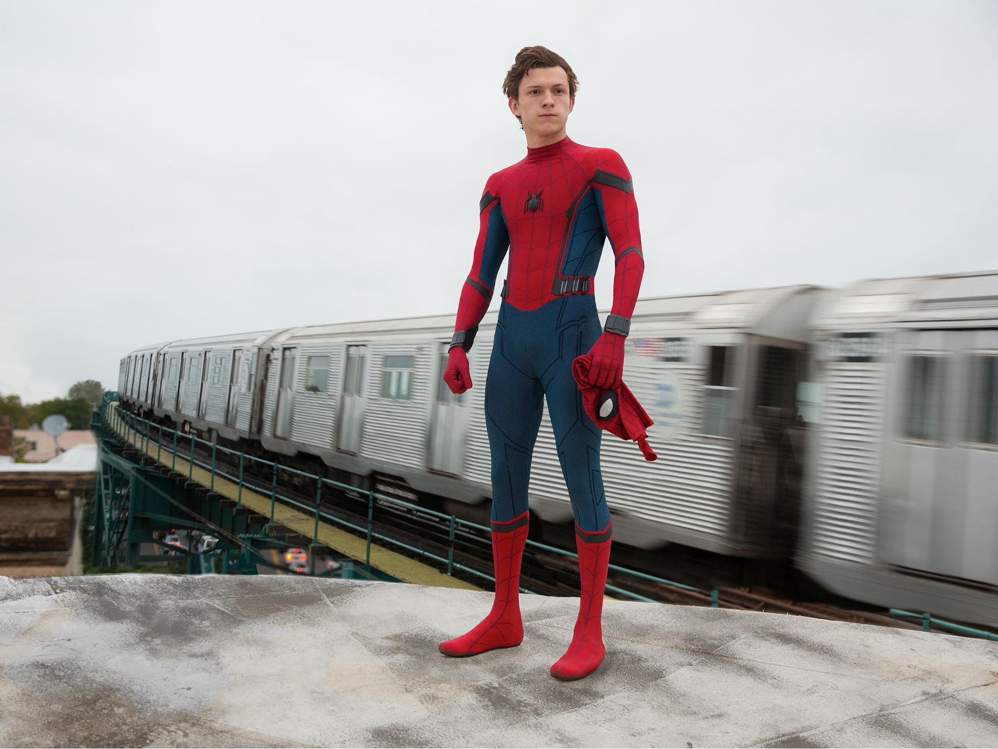 Tom Holland as Spider-Man in Watts’s film ‘Spider-Man: Homecoming’