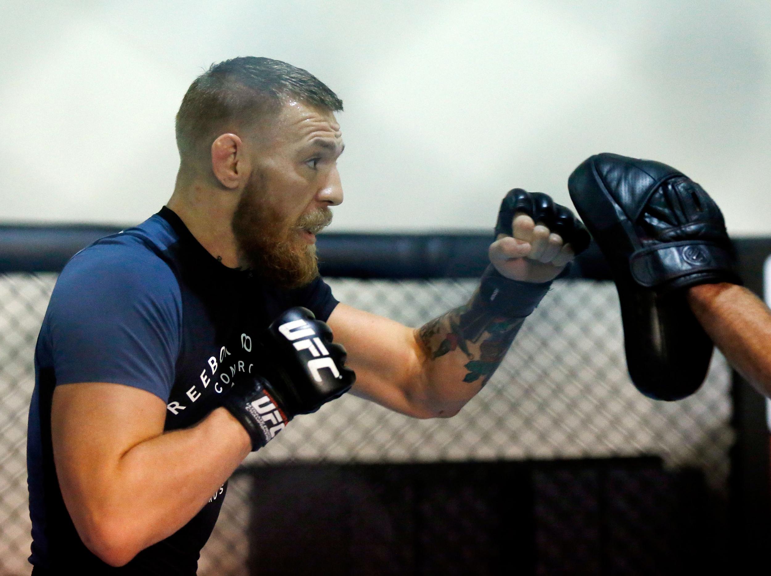 &#13;
McGregor's last fight in the UFC saw him stop Alvarez (Getty )&#13;