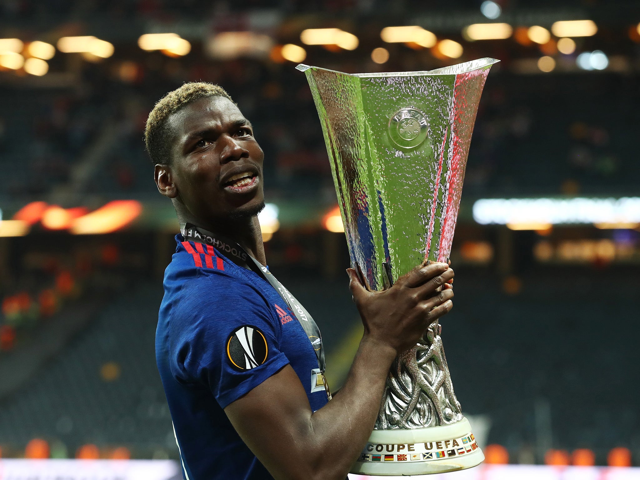 Paul Pogba lifted three pieces of silverware in his first year back at Old Trafford