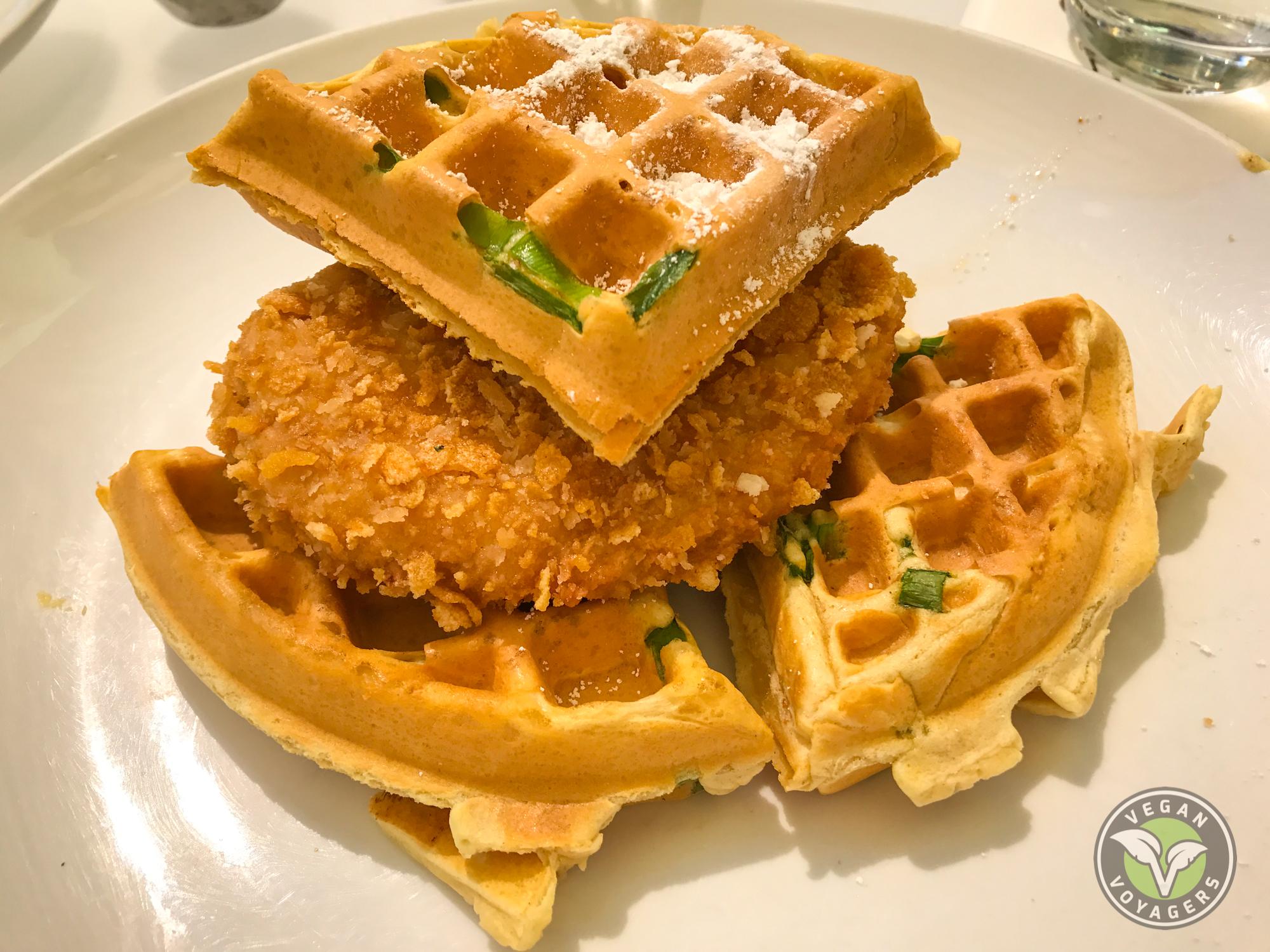 Vegan Chick'n &amp; Waffles at Terrace Point Cafe, Las Vegas