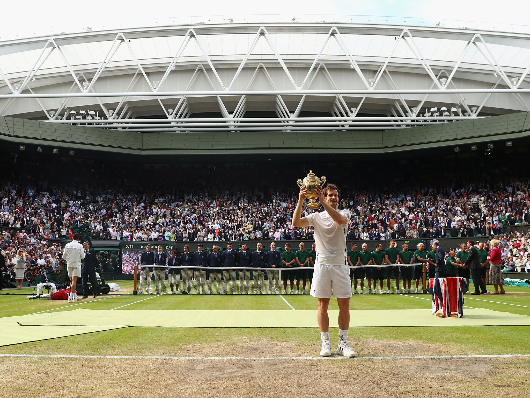 Murray is looking to defend his 2016 title