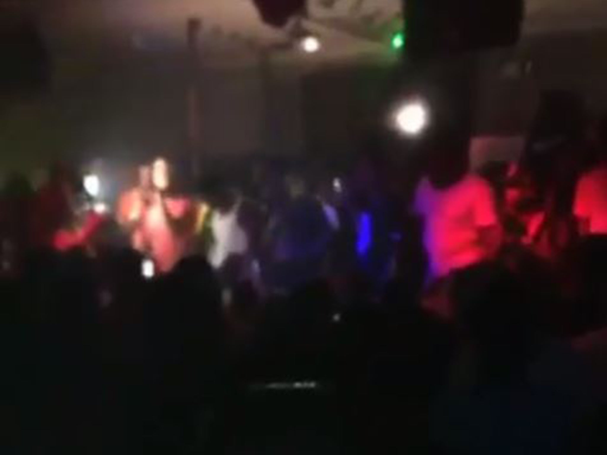 Footage from inside Power Ultra Lounge in Little Rock, Arkansas