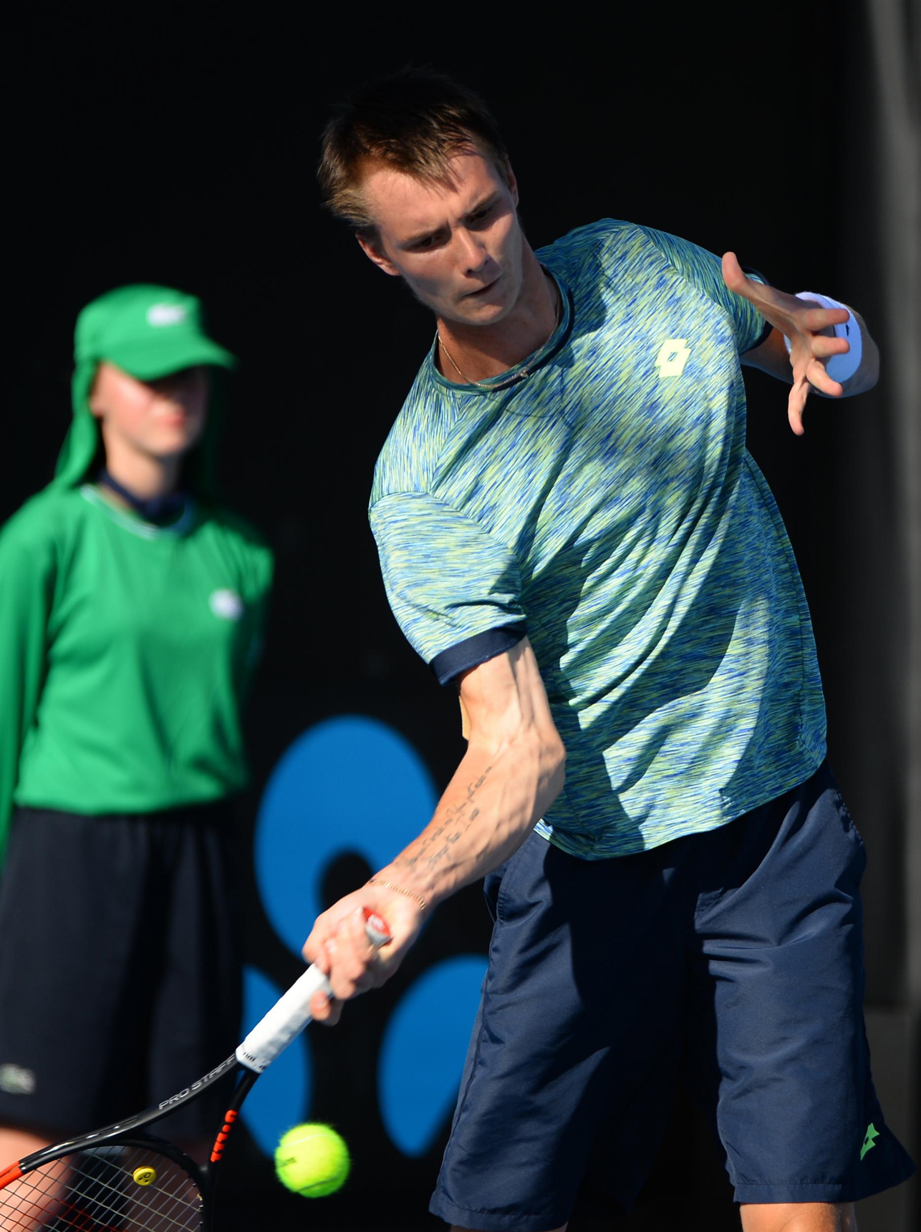 
The youngster is fond of playing trick shots 