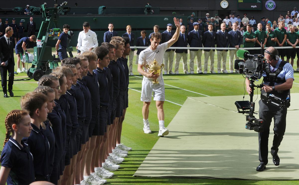 &#13;
Murray won Wimbledon for a second time last summer (Colorsport / Andrew Cowie)&#13;