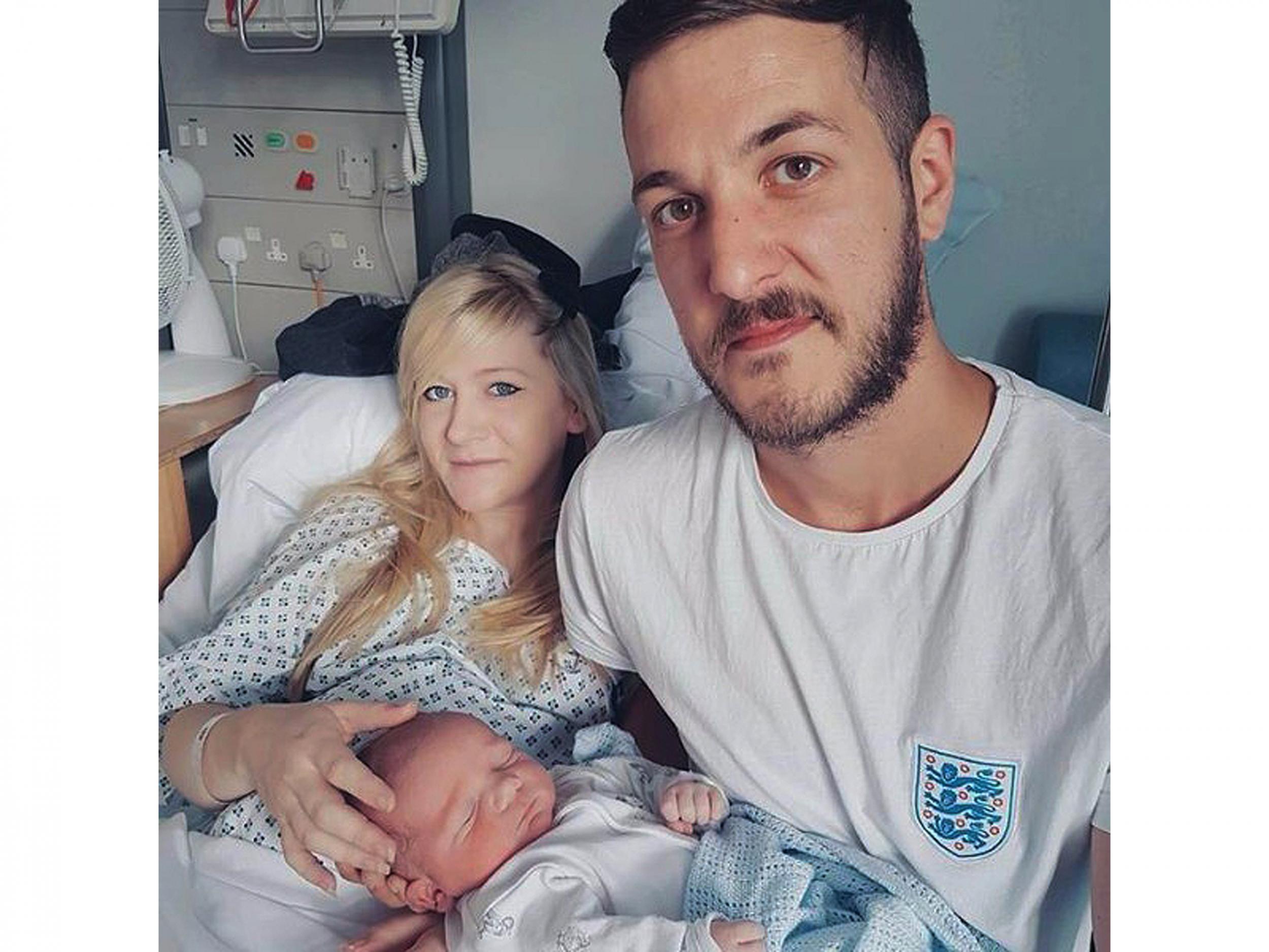 Chris Gard and Connie Yates with their son Charlie Gard