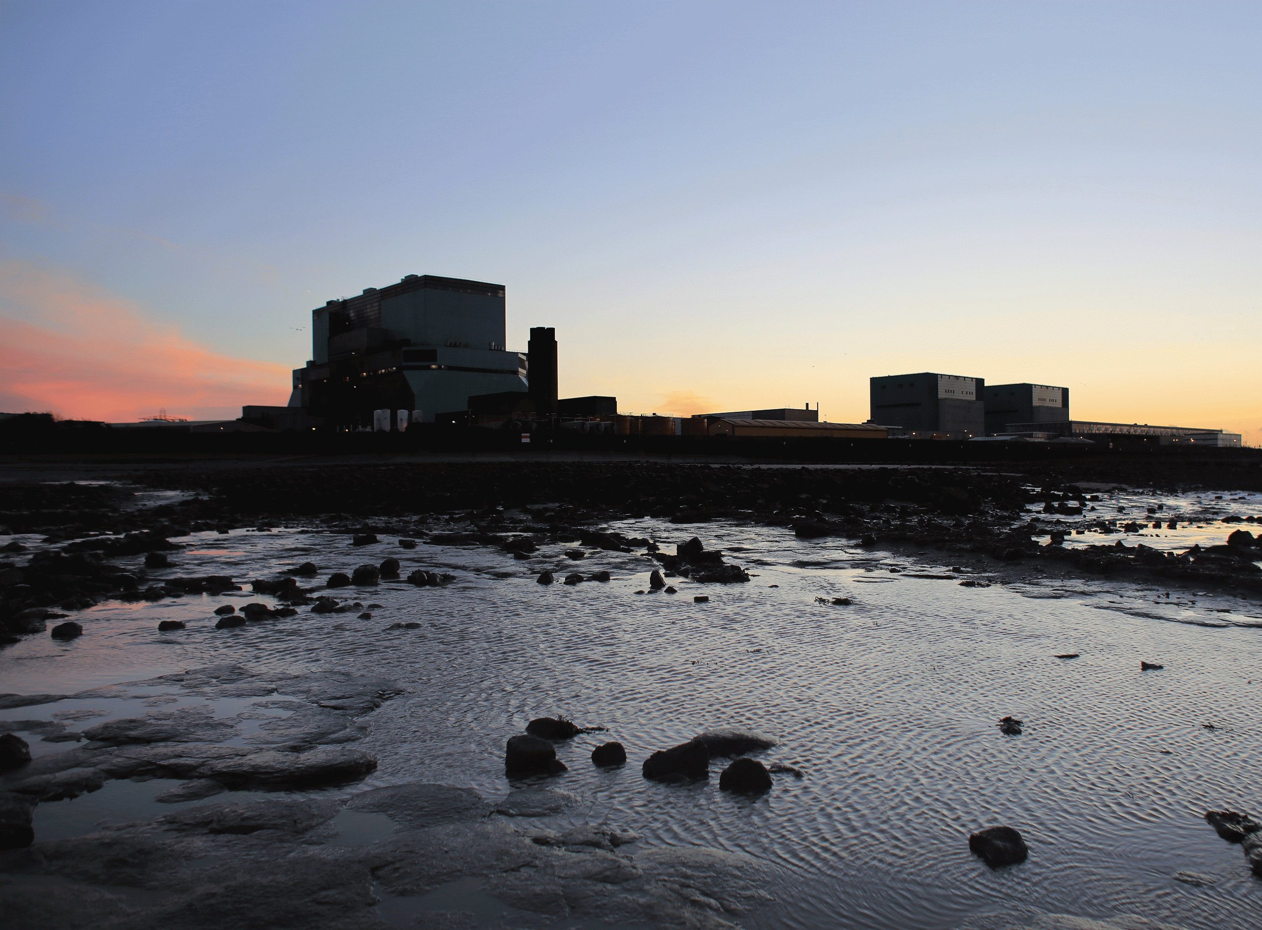 Hinkley Point, where the UK's new nuclear power station is being built