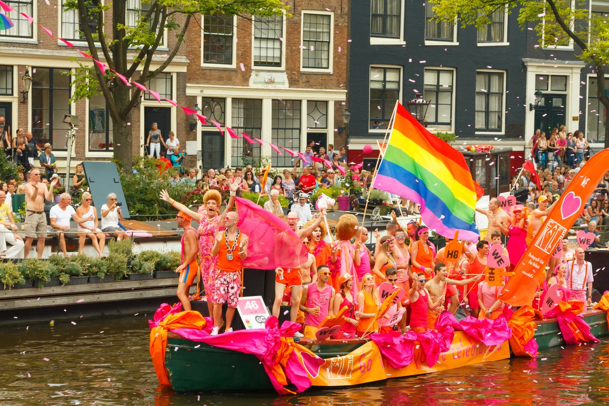 Amsterdam has boats instead of floats (Getty)