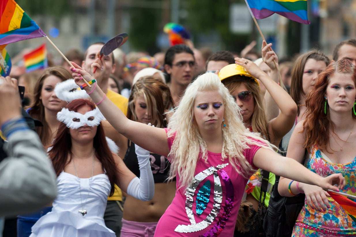 Stockholm celebrates with a Eurovision themed night (Getty)