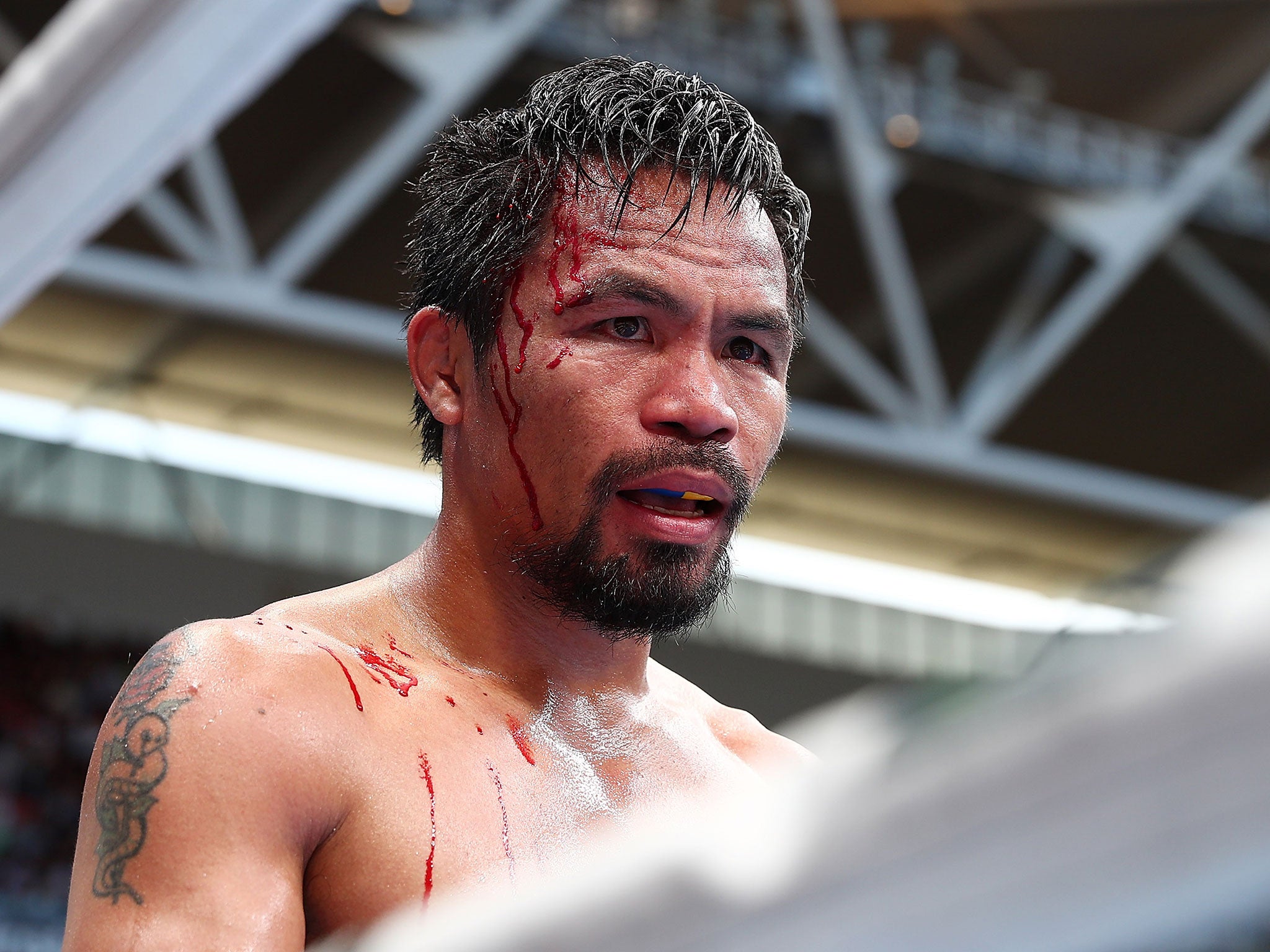 Manny Pacquiao looked every hour of his age