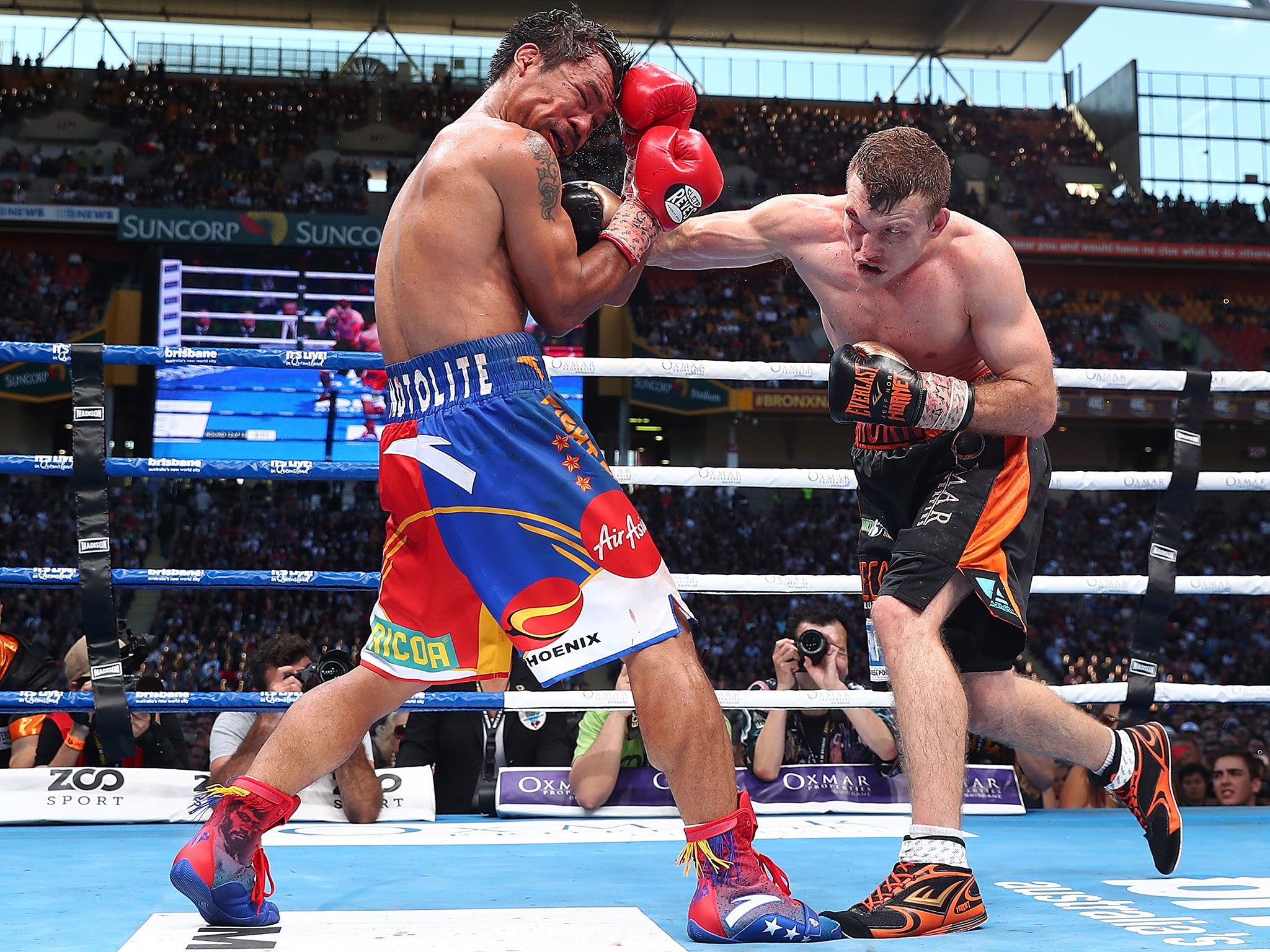 Horn shocked the boxing world with his victory in Brisbane