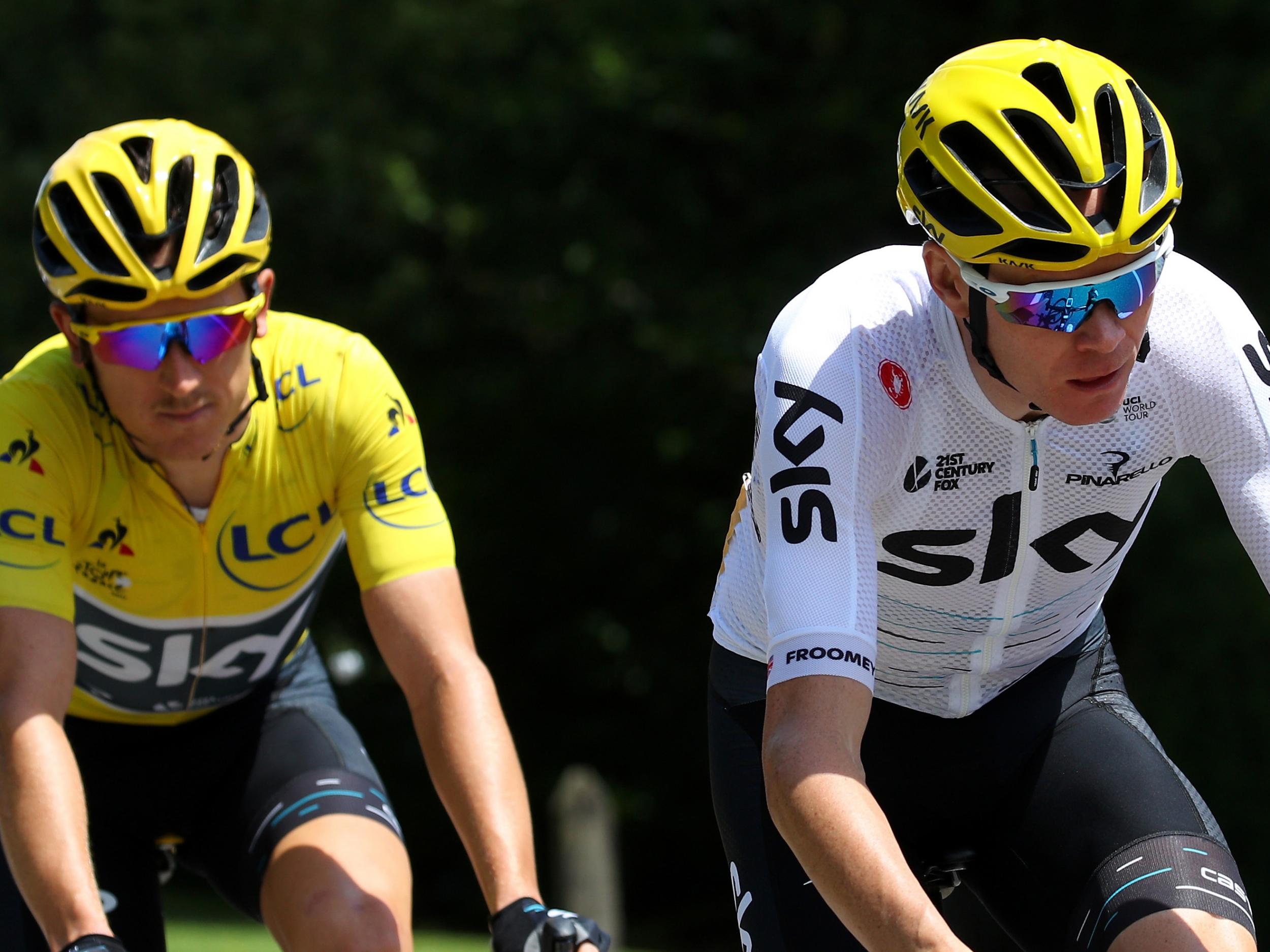 Thomas still holds his lead over Froome