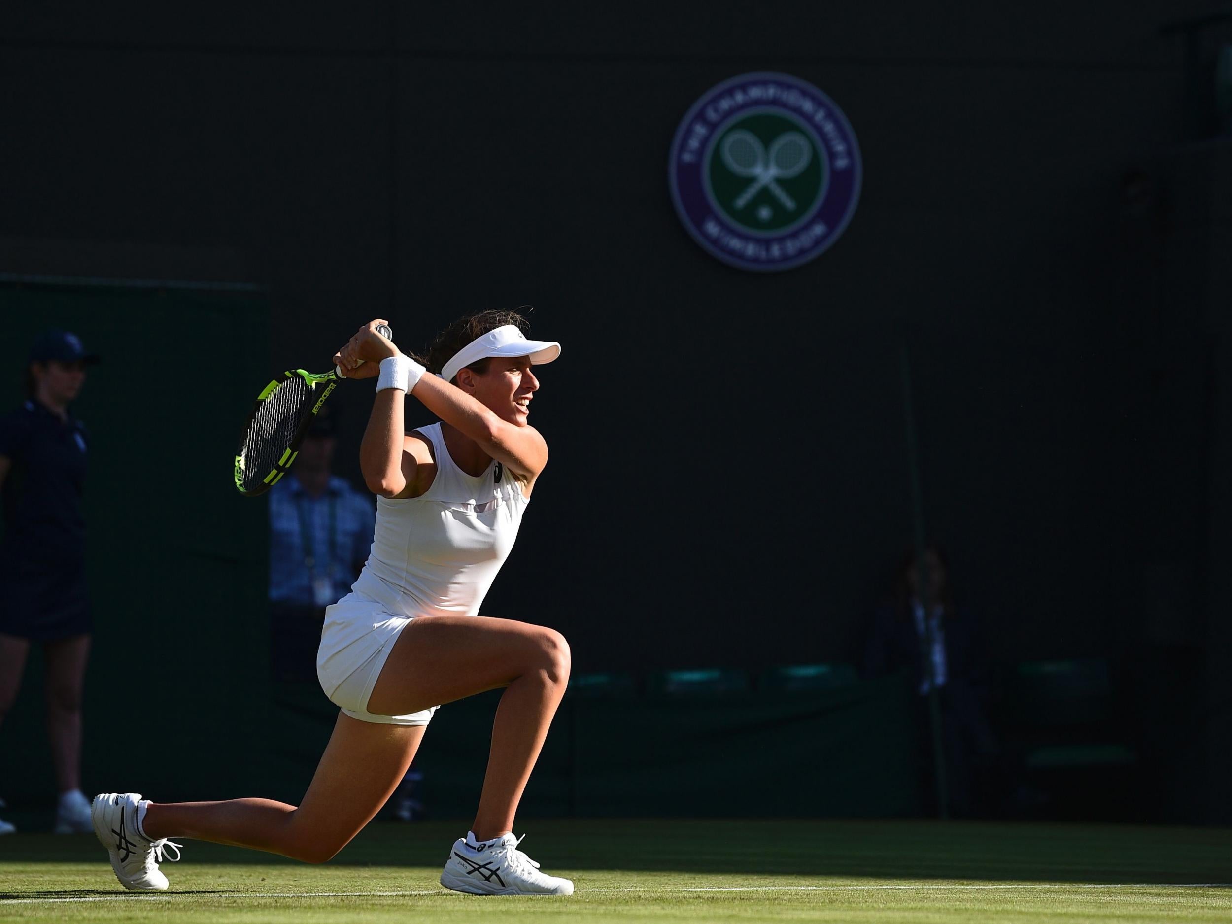 Konta never looked out of control during the straightforward win