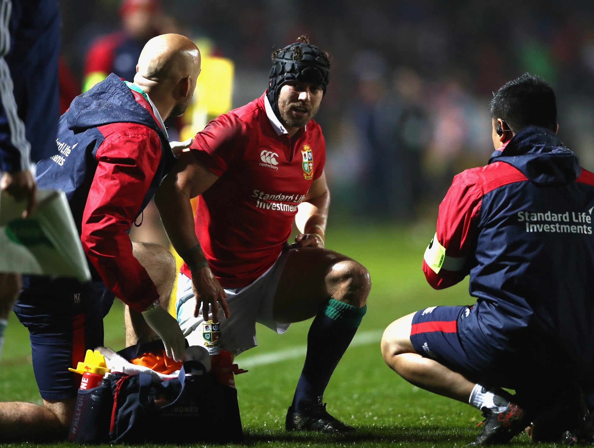 Leigh Halfpenny also suffered a head knock in the win over the Maori All Blacks