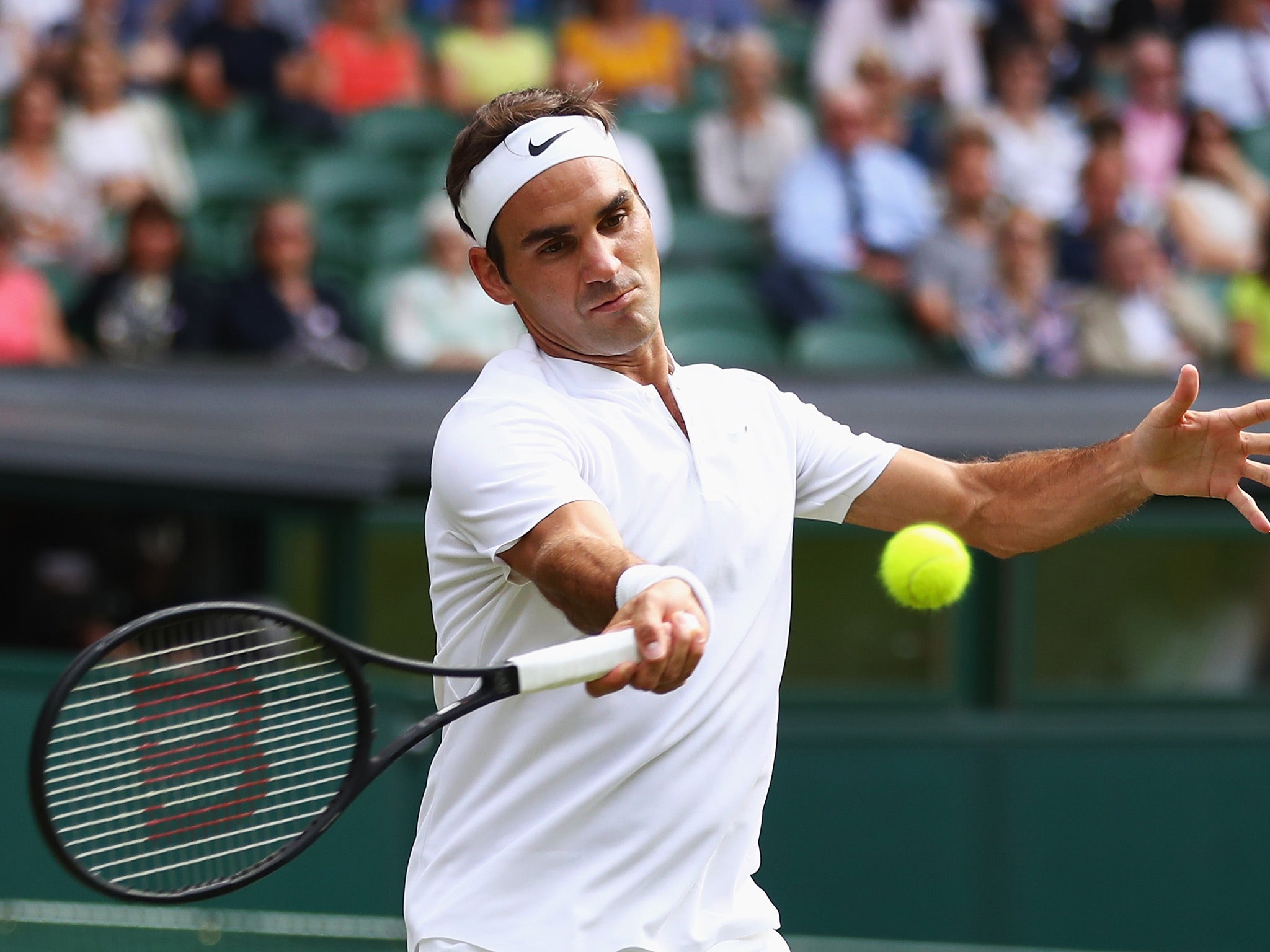 &#13;
Roger Federer barely broke a sweat in just nine games &#13;