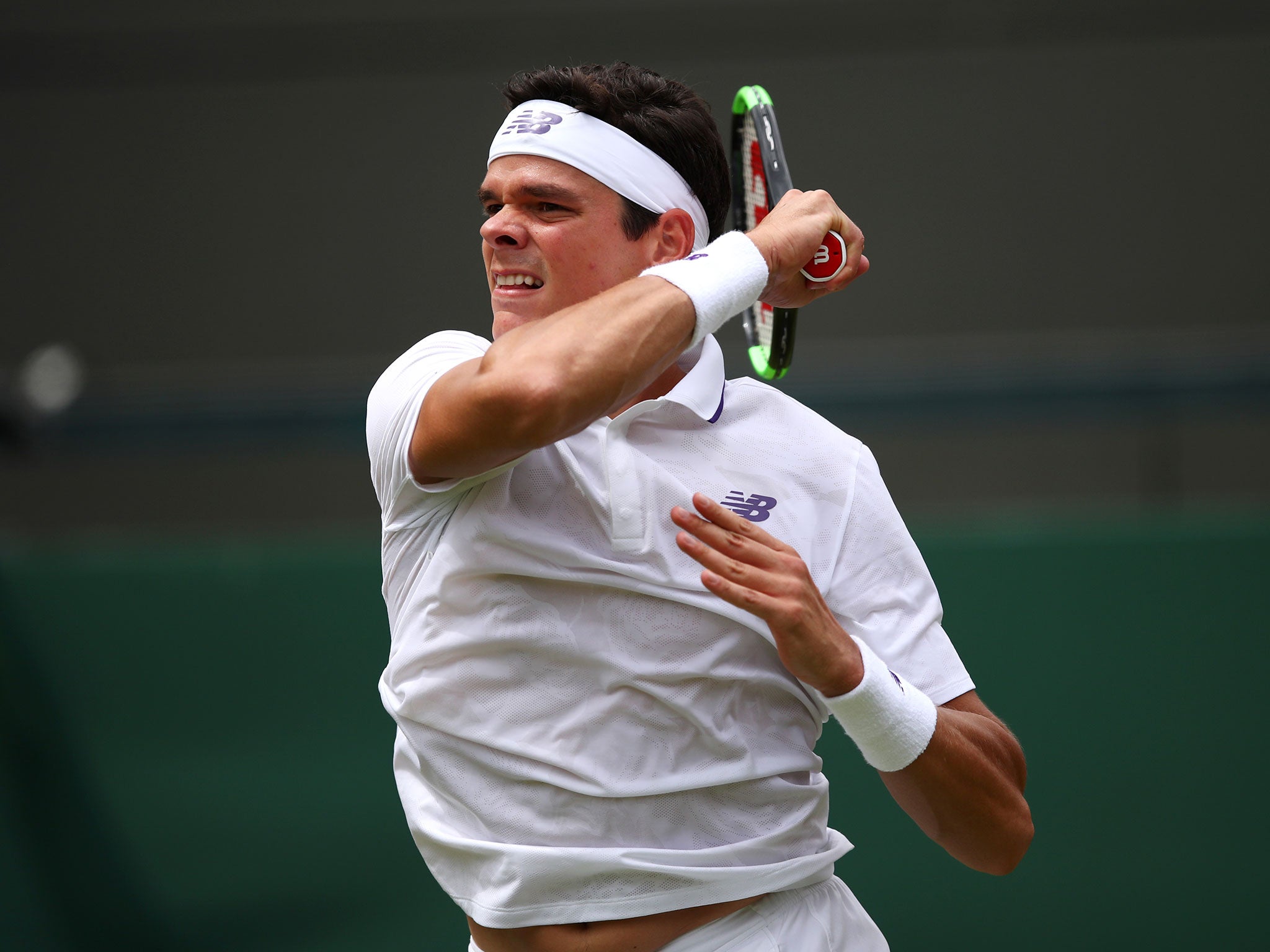 Milos Raonic has tremendous ground strokes