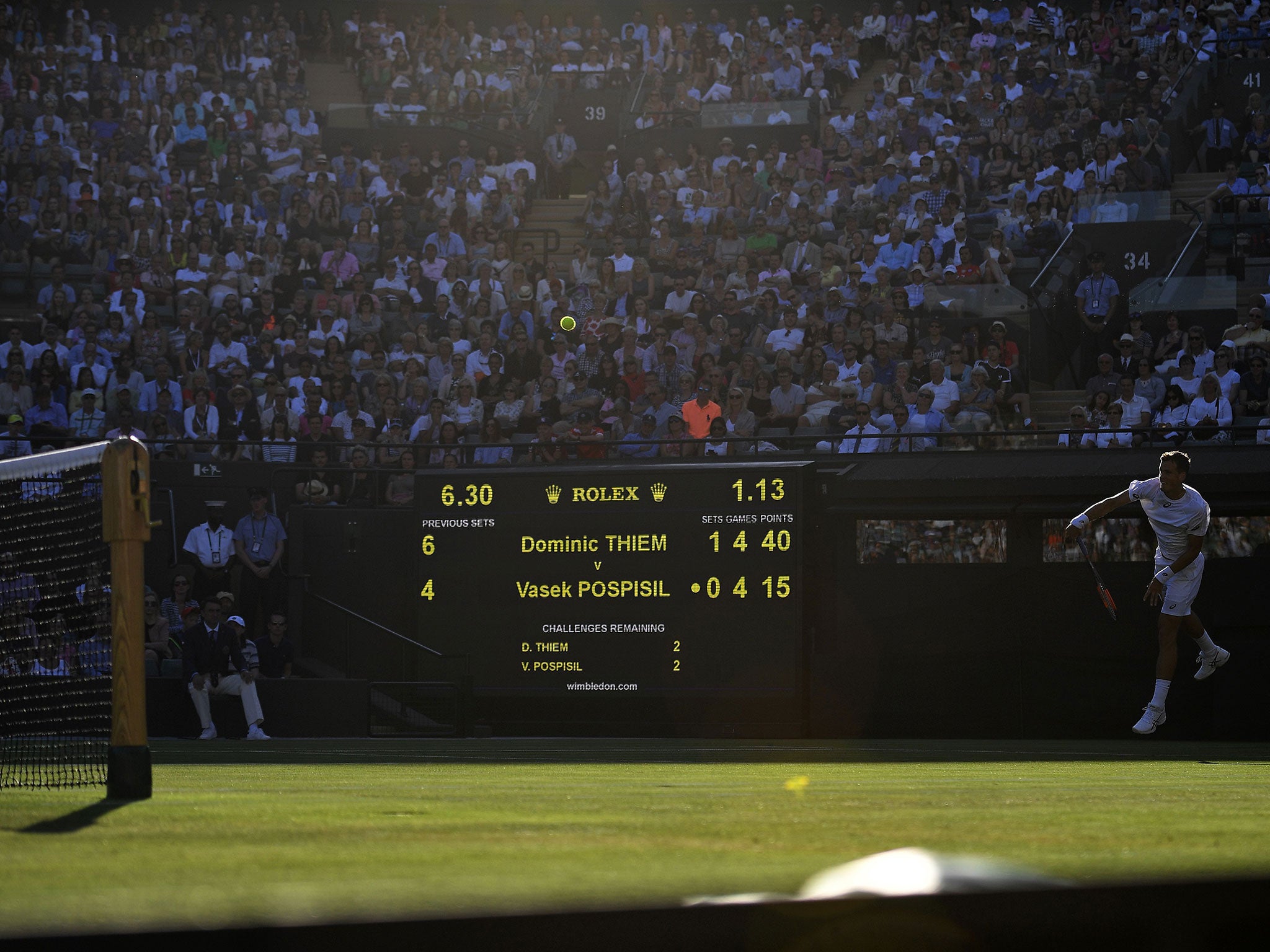 It was another entertaining day at the All England Club