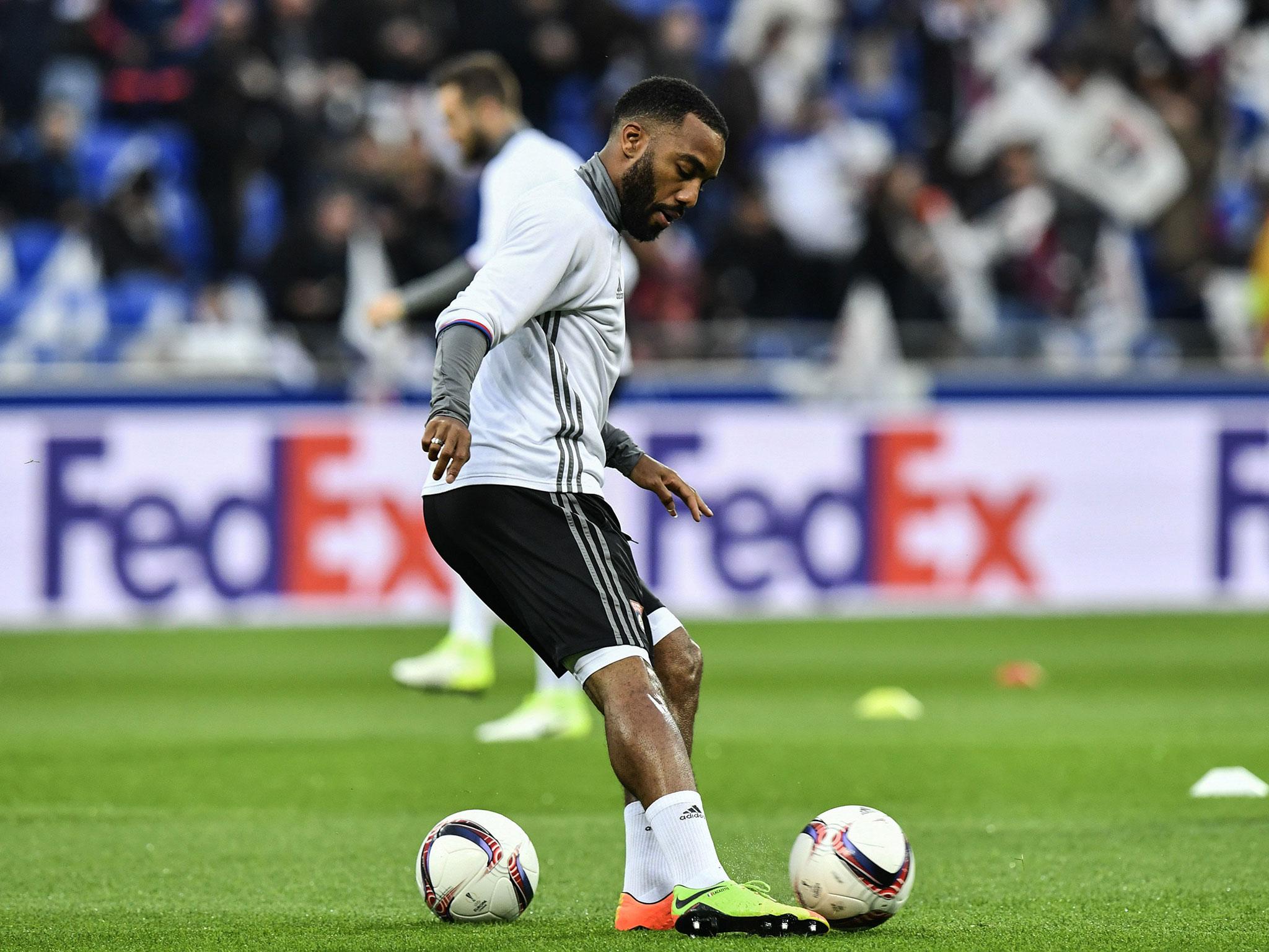 Alexandre Lacazette has a total of 100 league goals from 203 appearances for Lyon