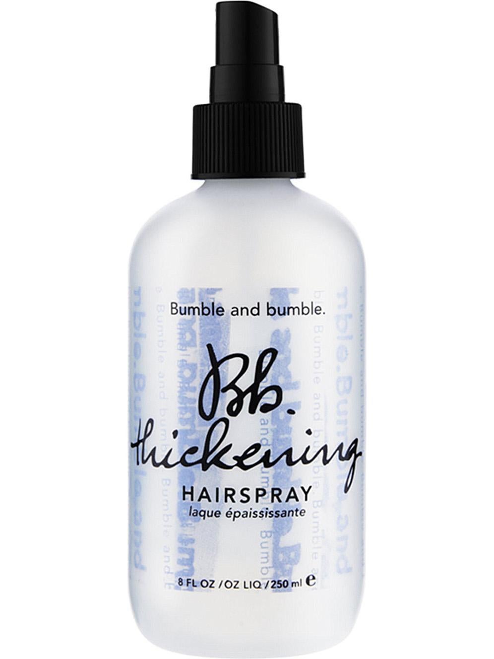 Bumble &amp; Bumble, Thickening Hairspray, £10, selfridges.com