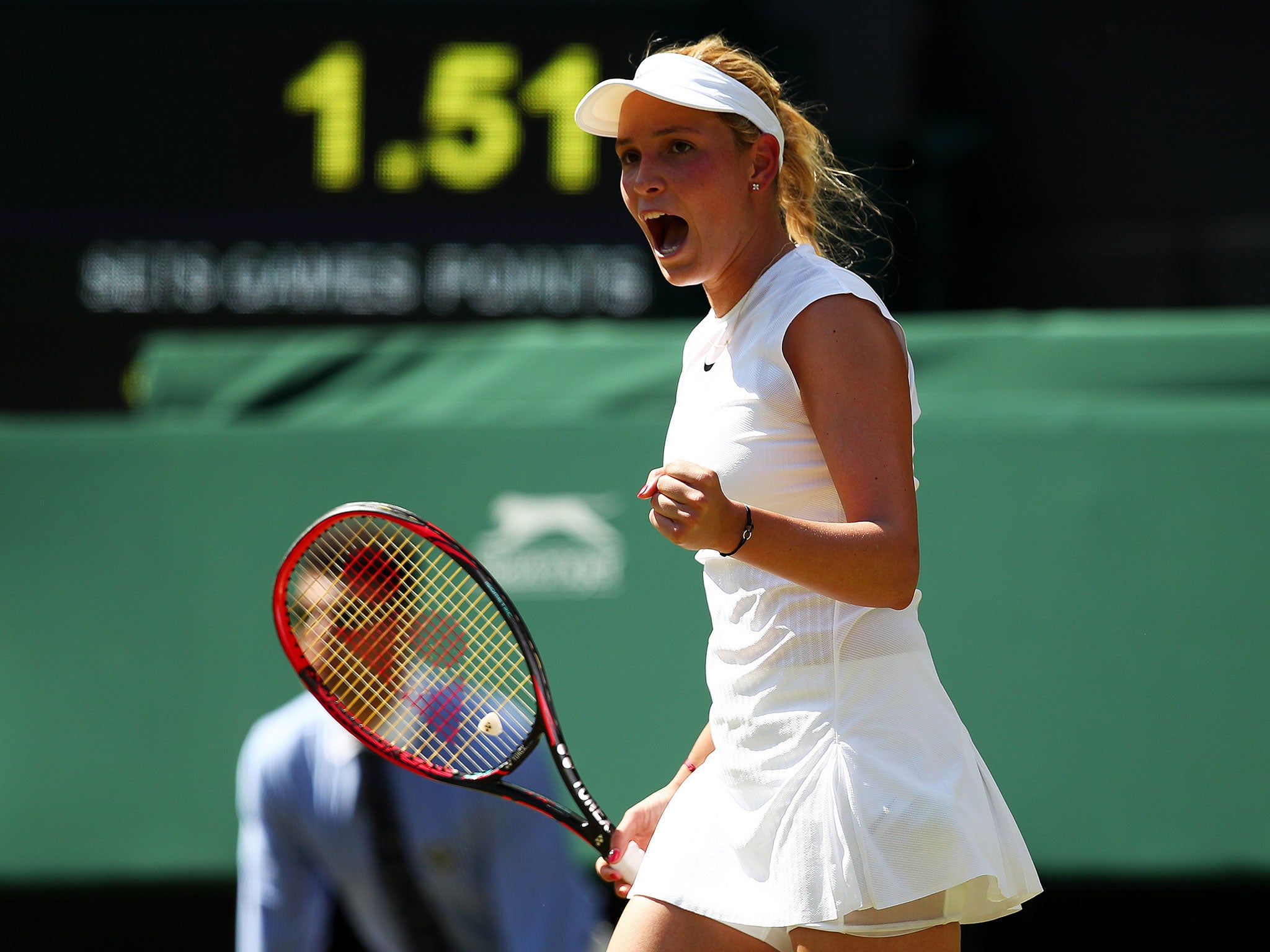 Vekic pushed the Briton all the way