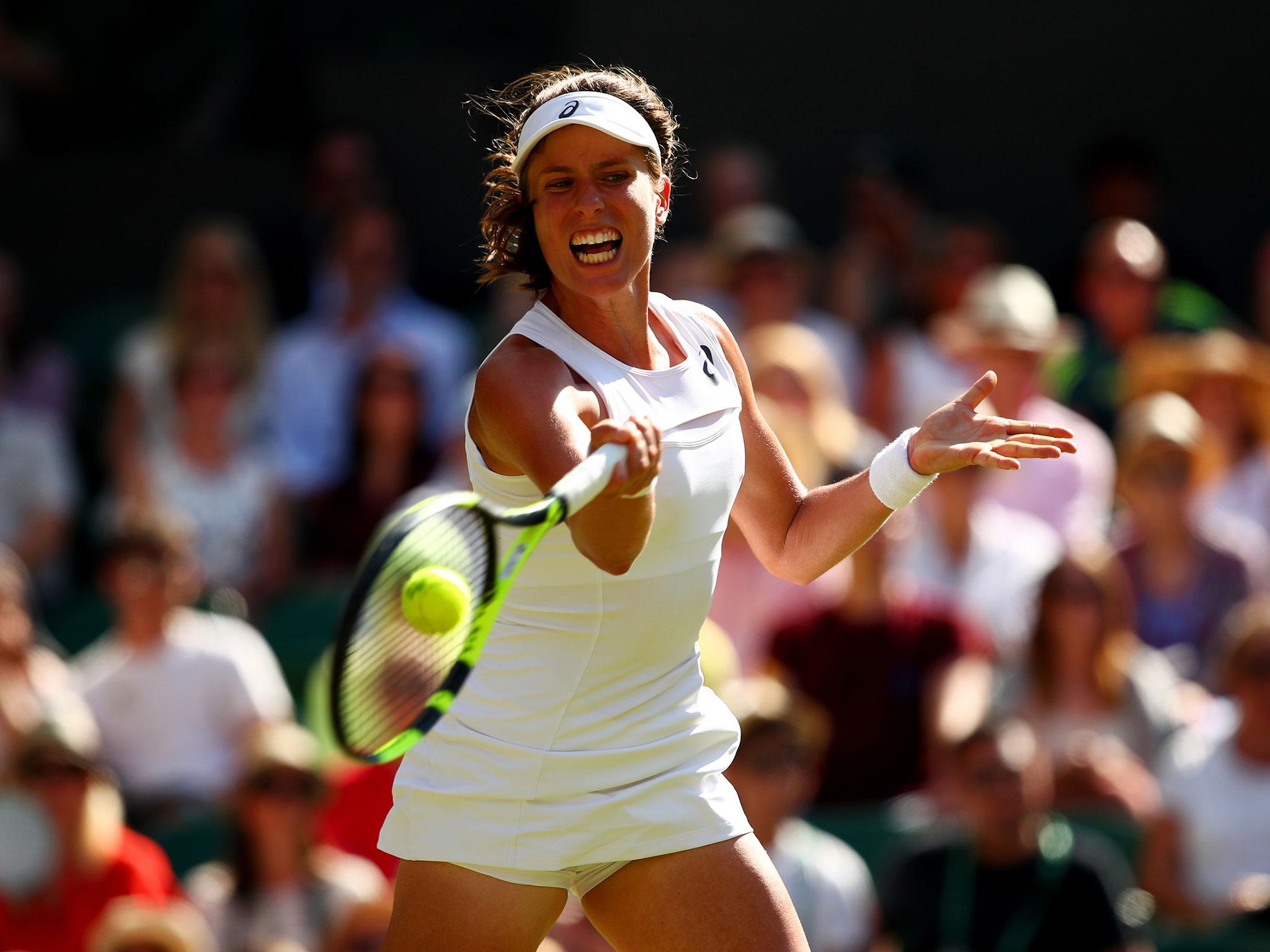 Konta impressed with her solid ground strokes