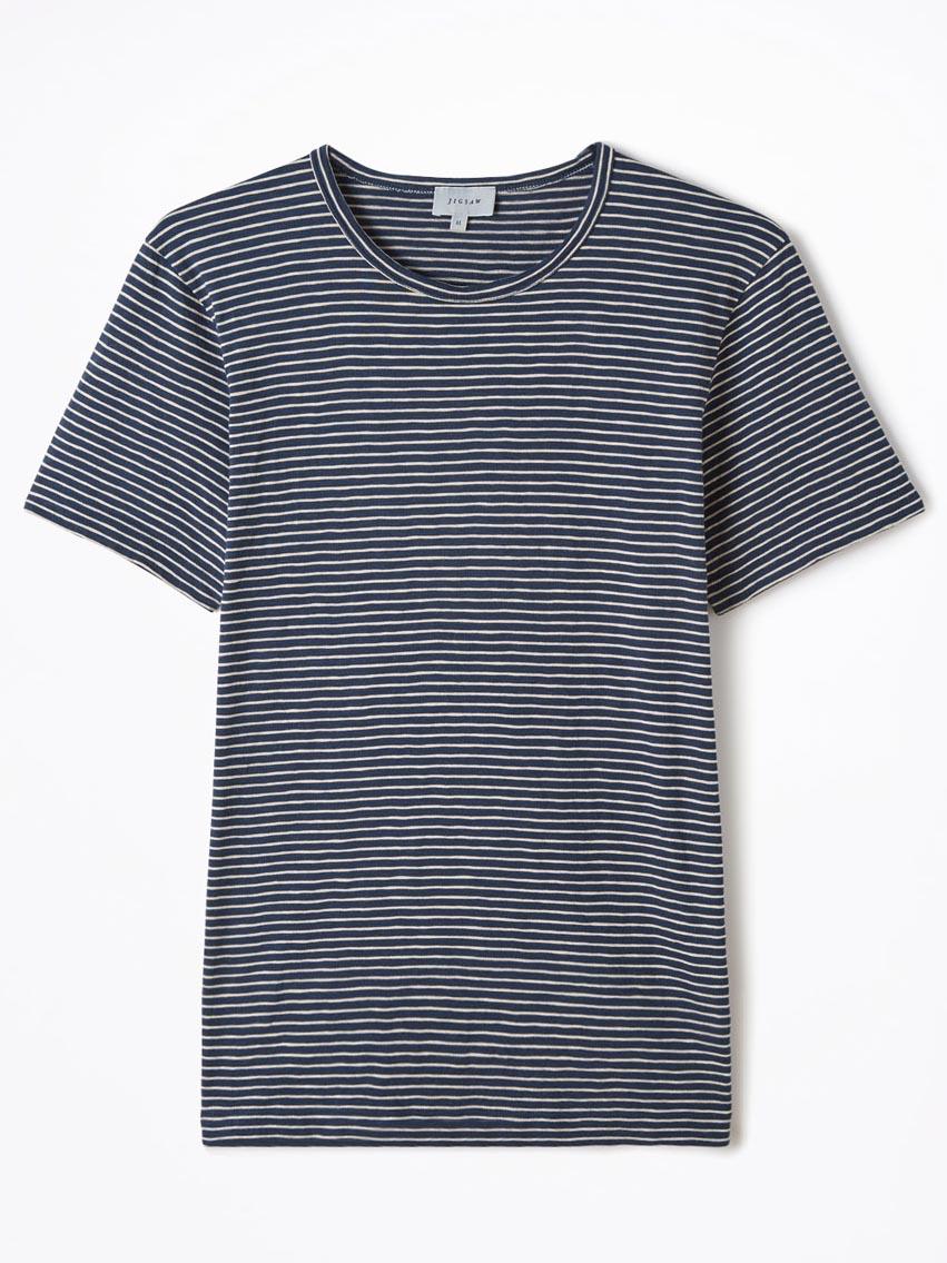 Fine Stripe Short Sleeve Slub T-Shirt, £39, Jigsaw-online.com