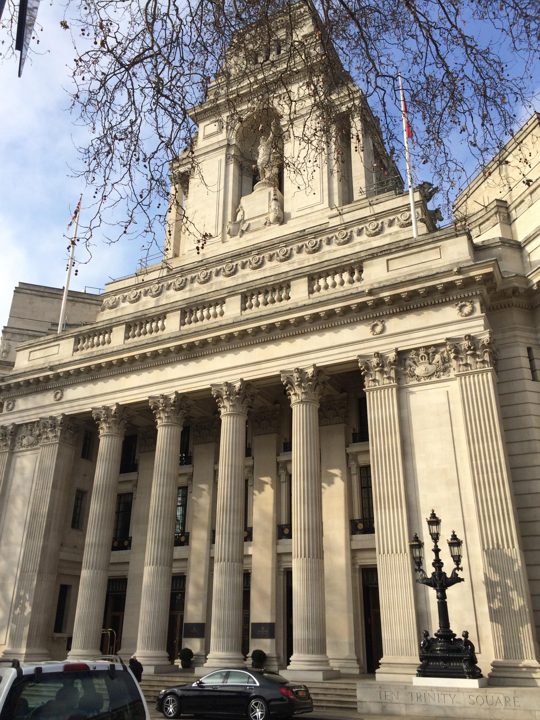 Four Seasons Ten Trinity Square occupies the former Port of London Authority HQ