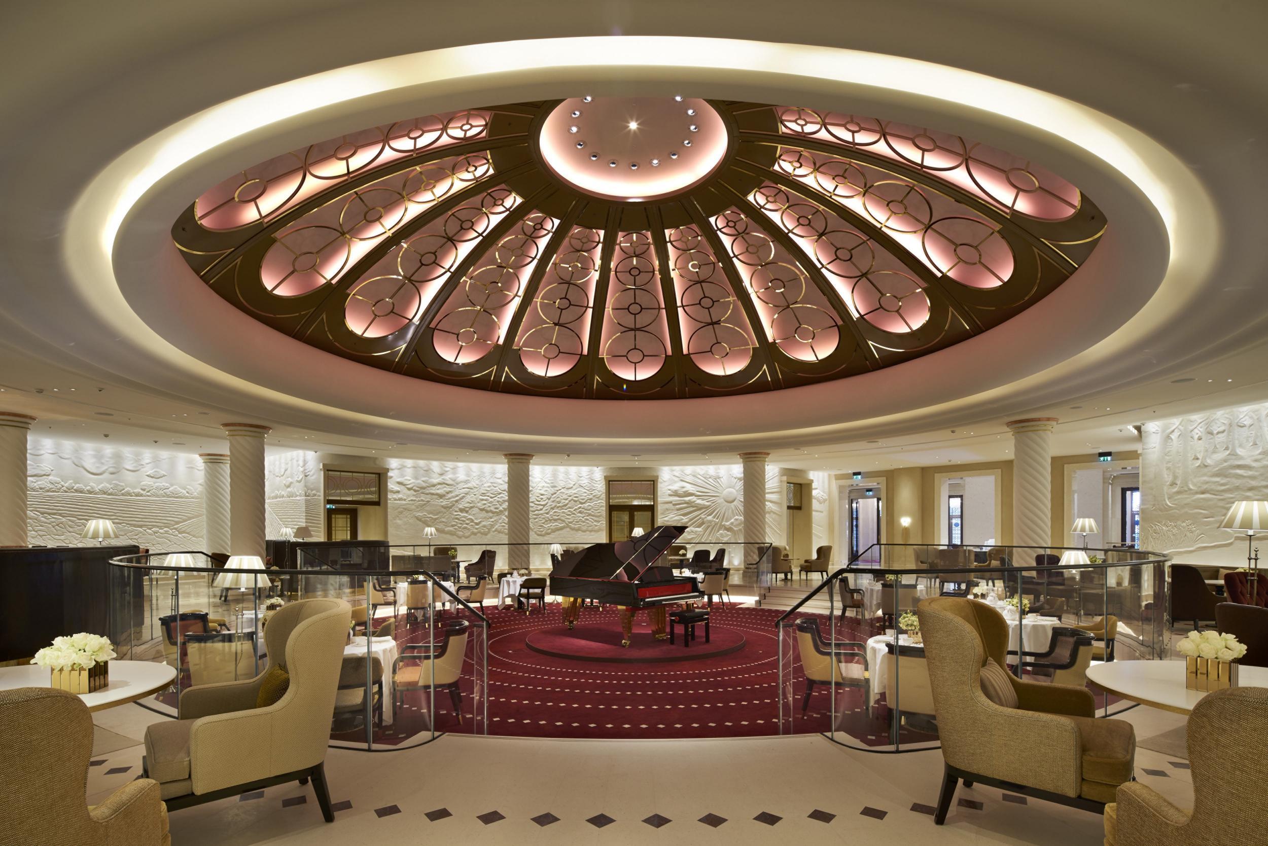 The Art Deco Rotunda is just one impressive design feature of Four Seasons Ten Trinity Square