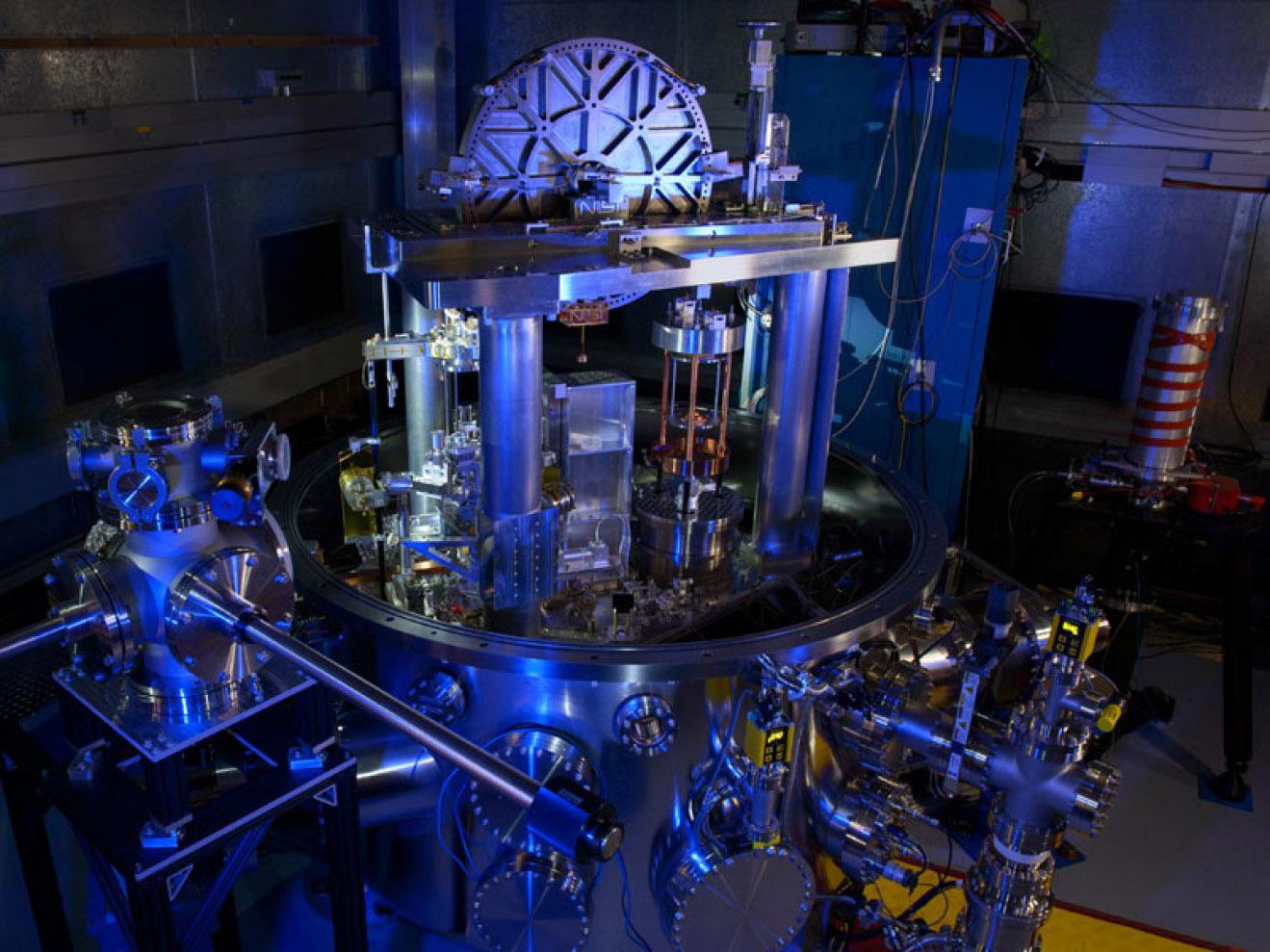 The NIST-4 Kibble balance. The instrument was used to calculate Planck’s constant, an important step toward redefining the kilogram