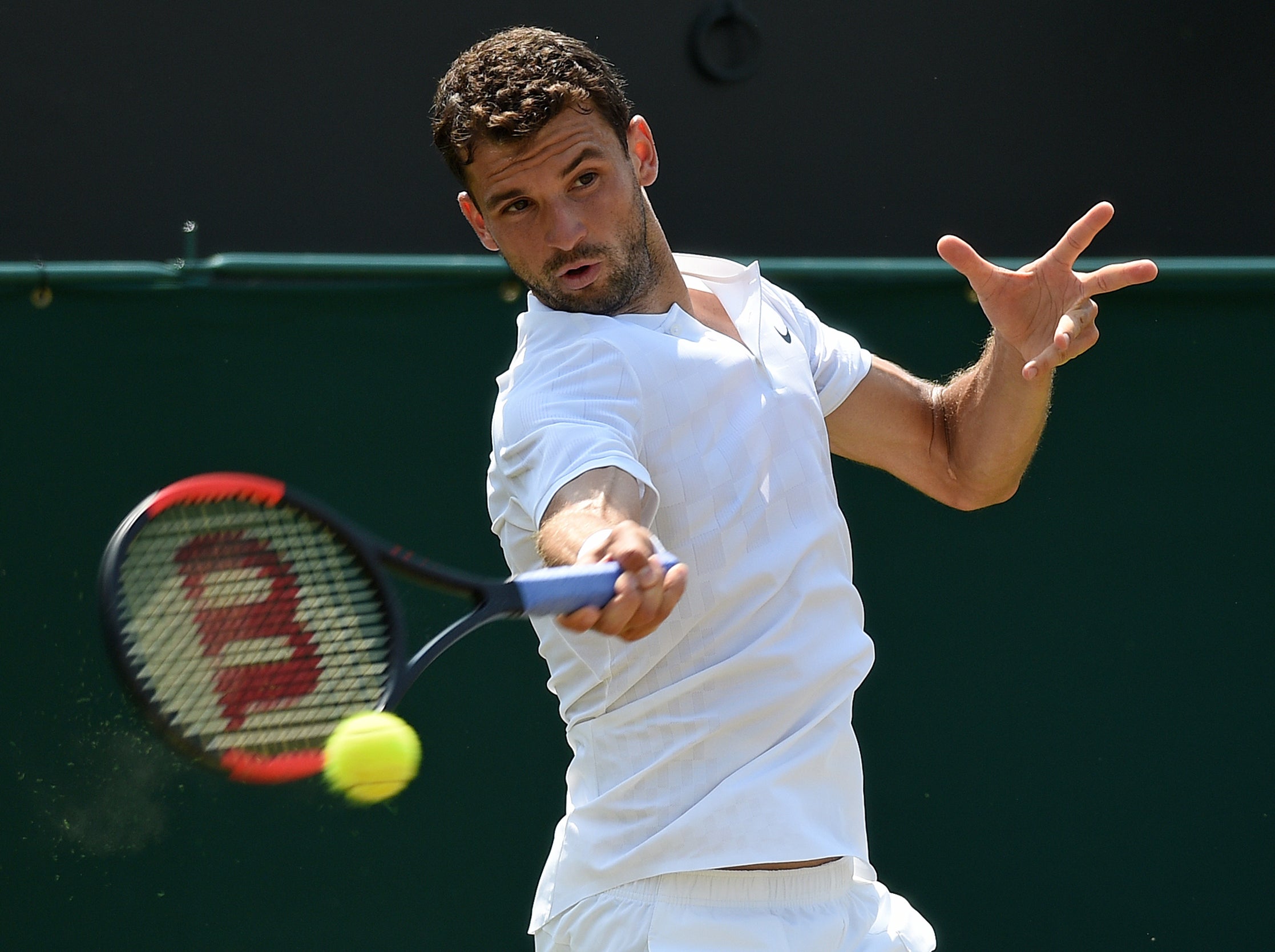 Dimitrov is through to the third round for the fourth successive year