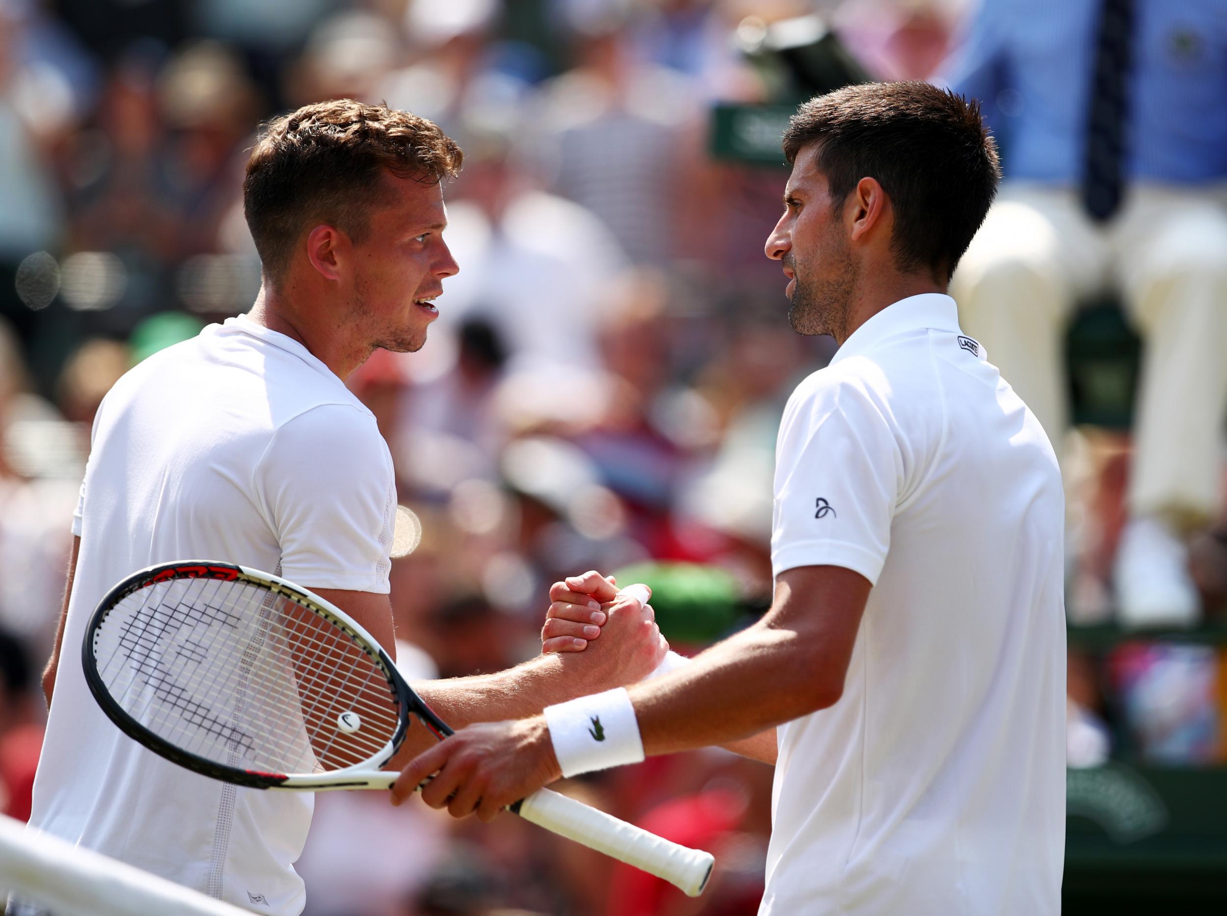 Pavlasek was plucky but couldn't match Djokovic for skill