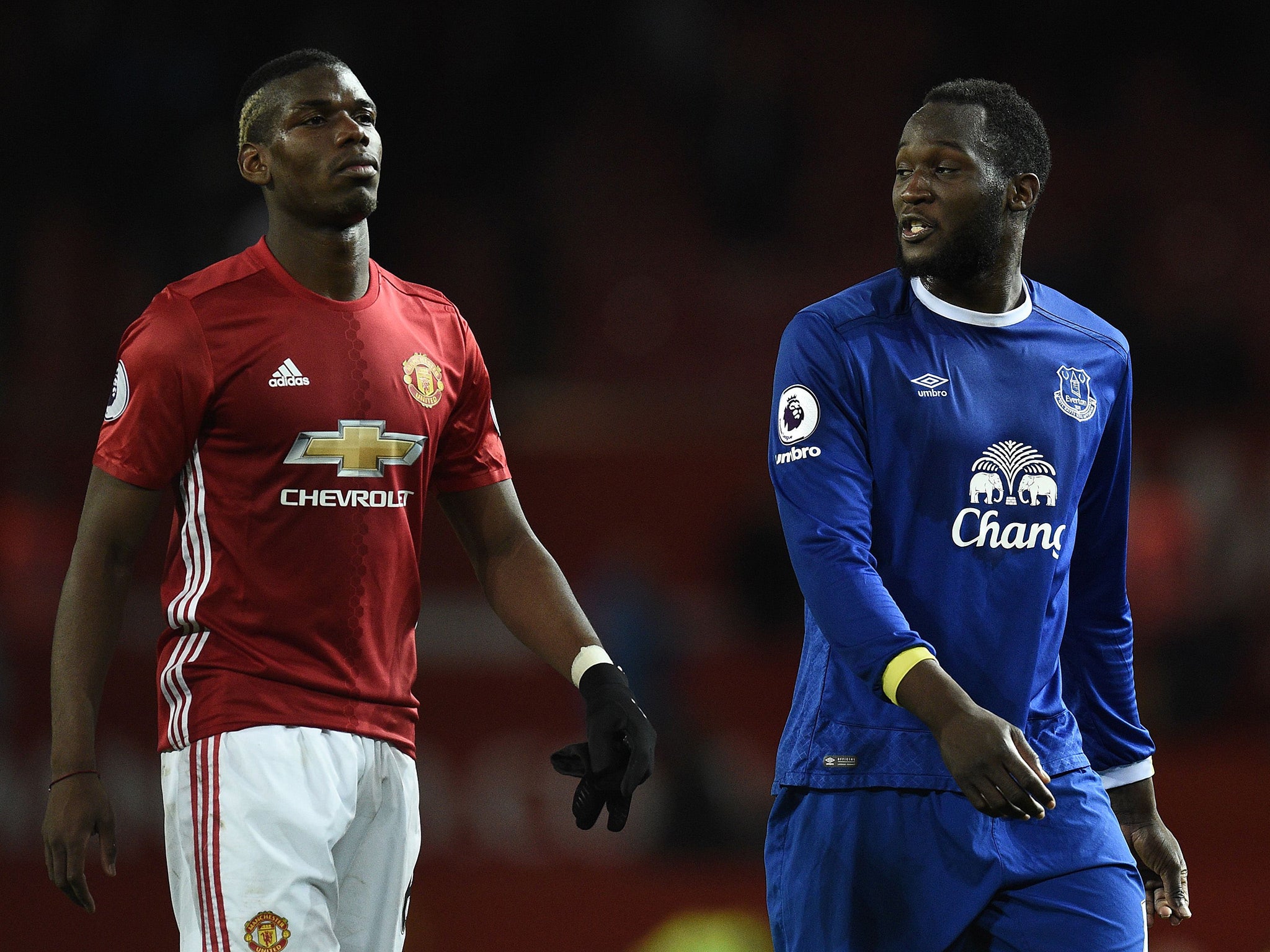 Paul Pogba and Romelu Lukaku are both represented by the agent Mino Raiola