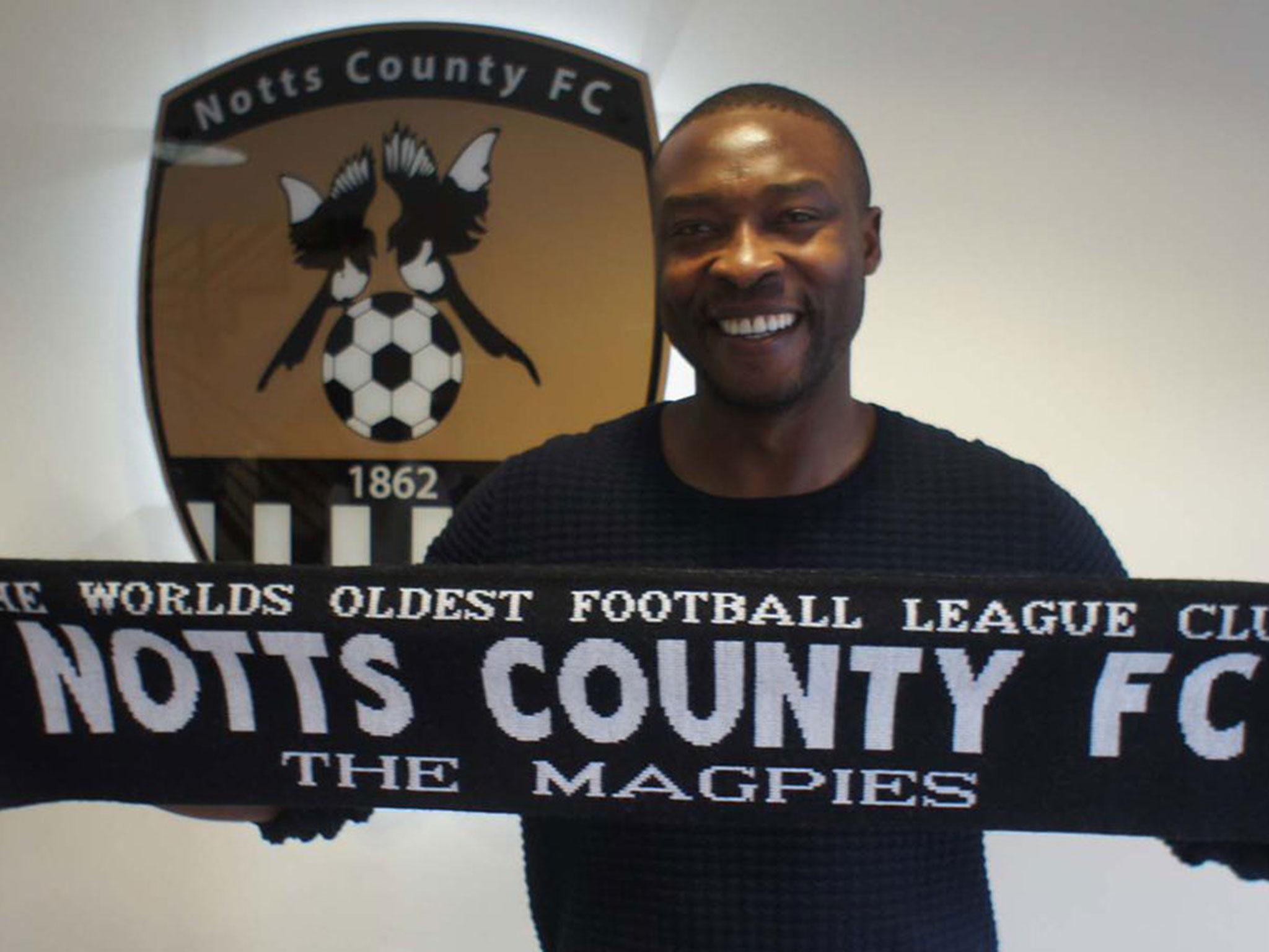 &#13;
Ameobi is back in football with Notts County &#13;