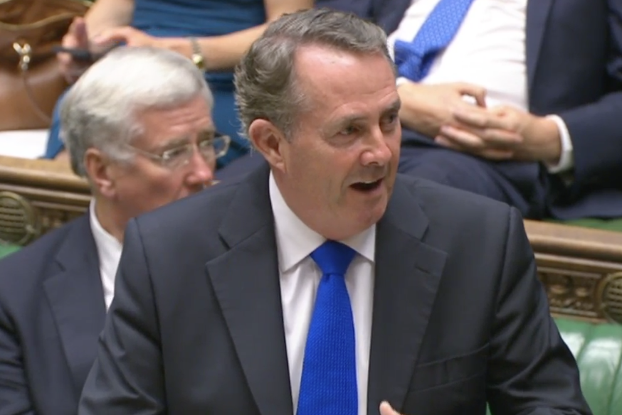 Liam Fox defended using secret evidence