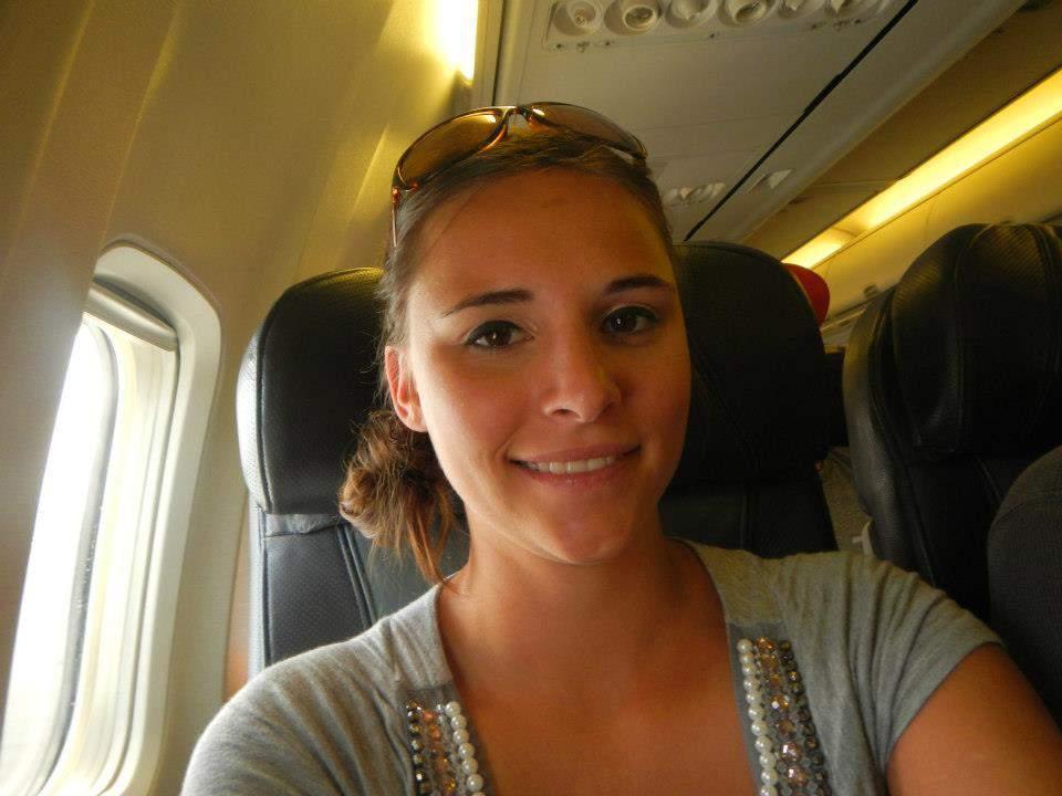 Heidi McKinney on a previous flight