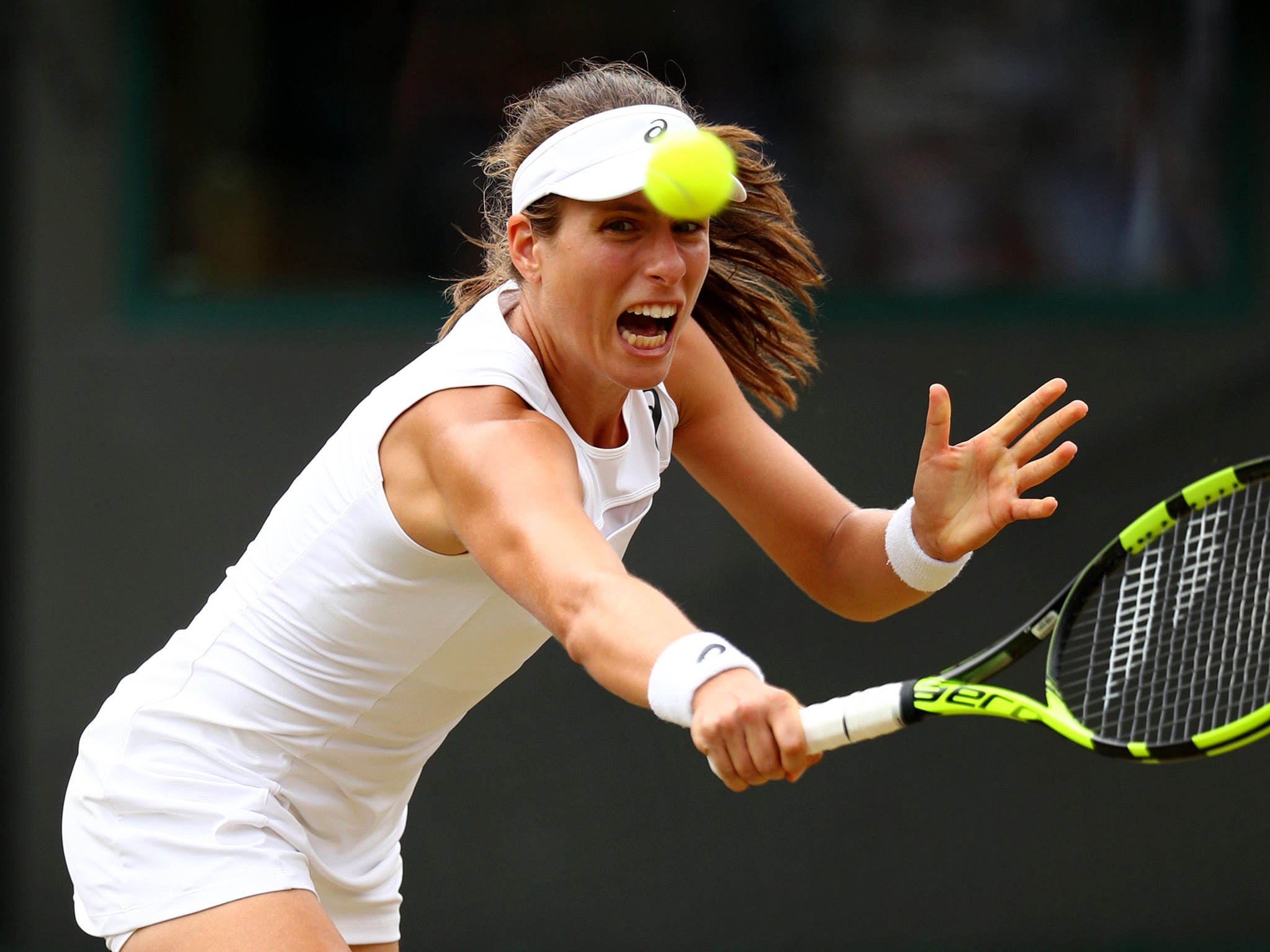 Johanna Konta faces Romania's Simona Halep in the quarter-finals