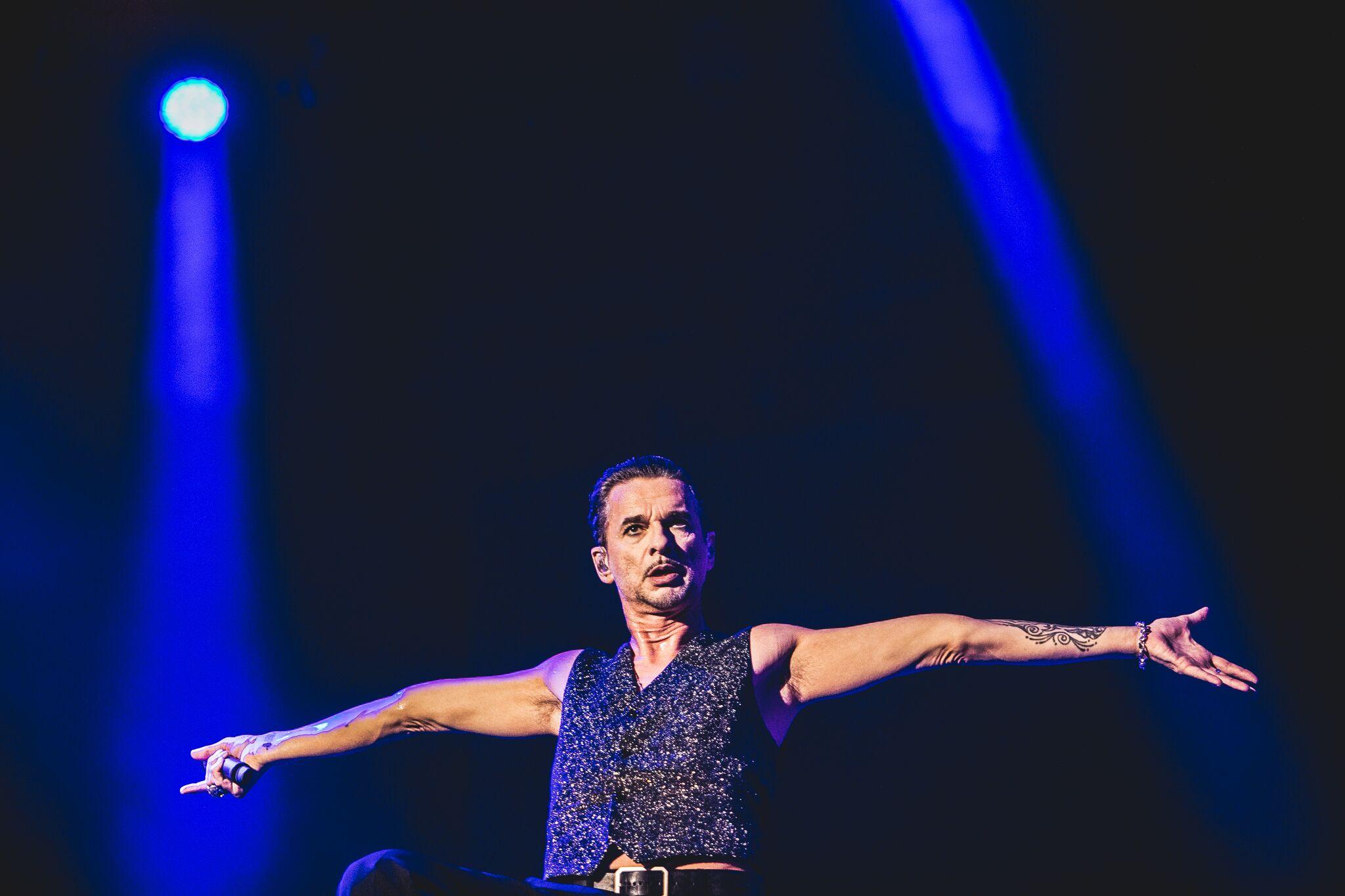 Dave Gahan of Depeche Mode performs at NOS Alive festival