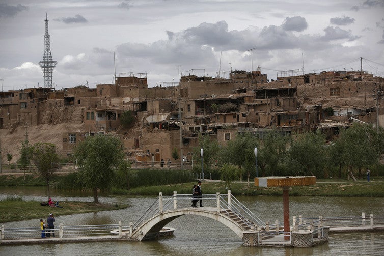 The old town of Kashgar, the western edge of Xinjiang Autonomous Region