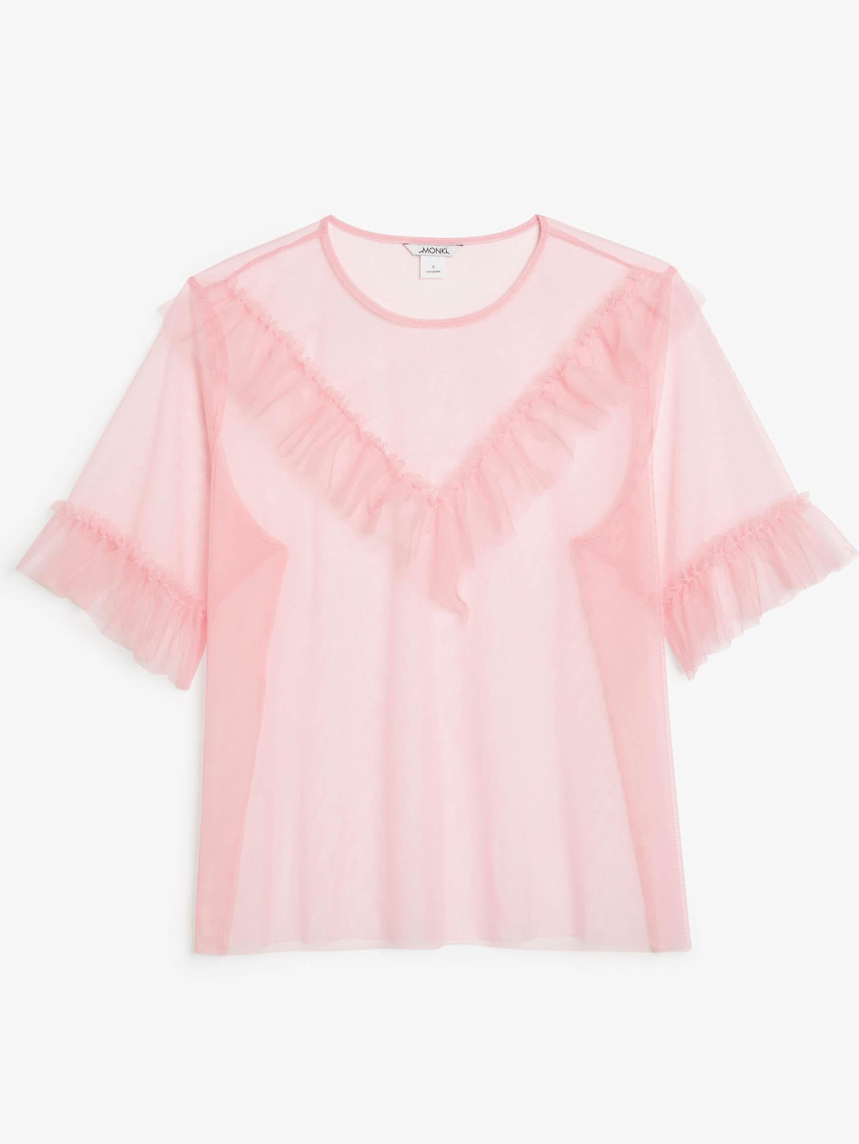 Mesh Ruffle Top, £20, monki.com