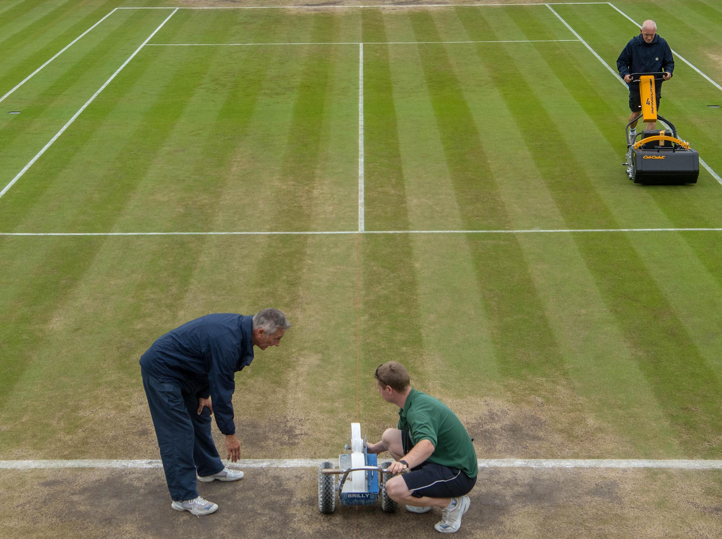 The courts have not been in their usual impeccable condition